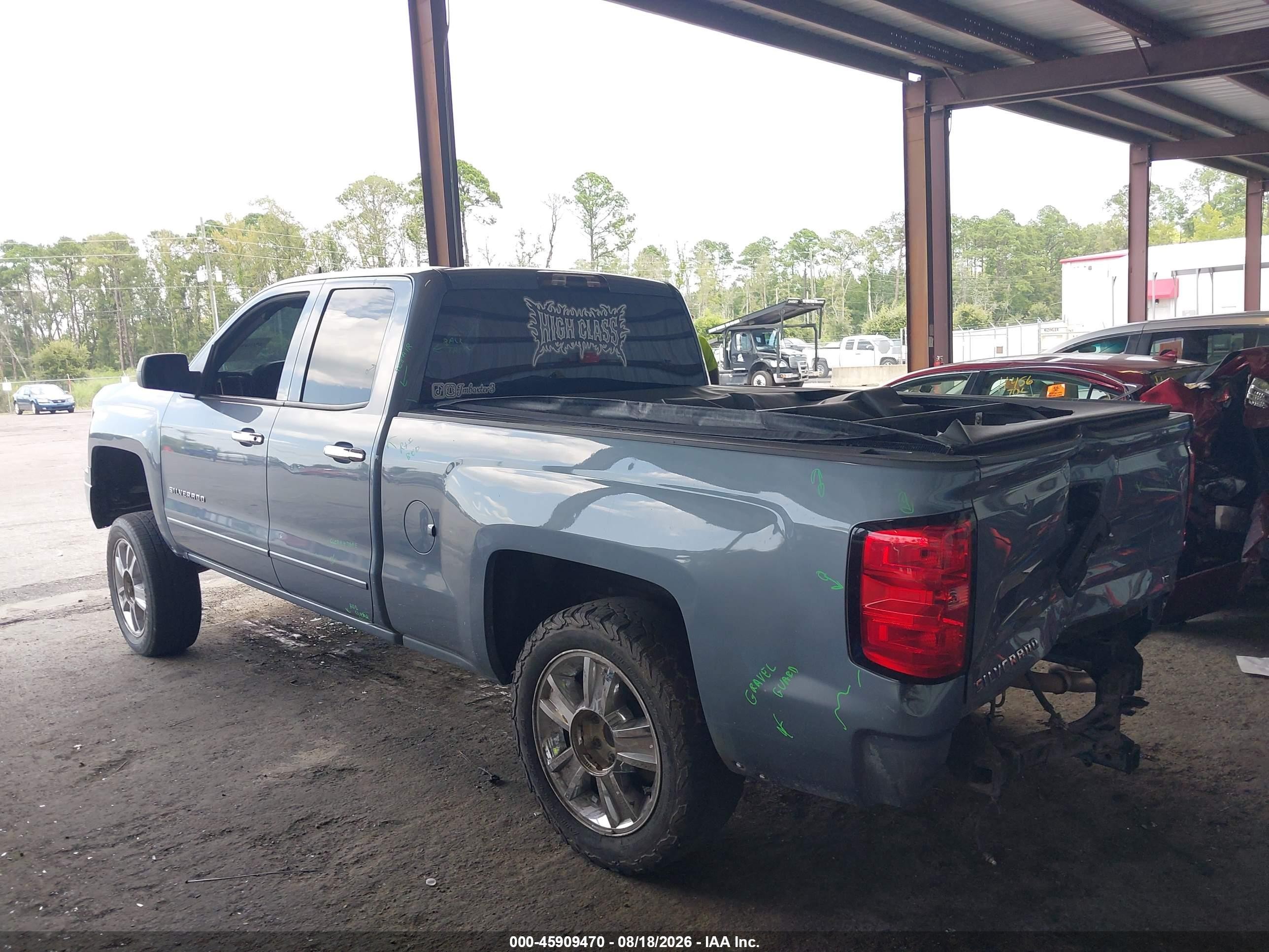 2015 Chevrolet Silverado 1500 Lt Blue vin: 1GCRCREH6FZ341781