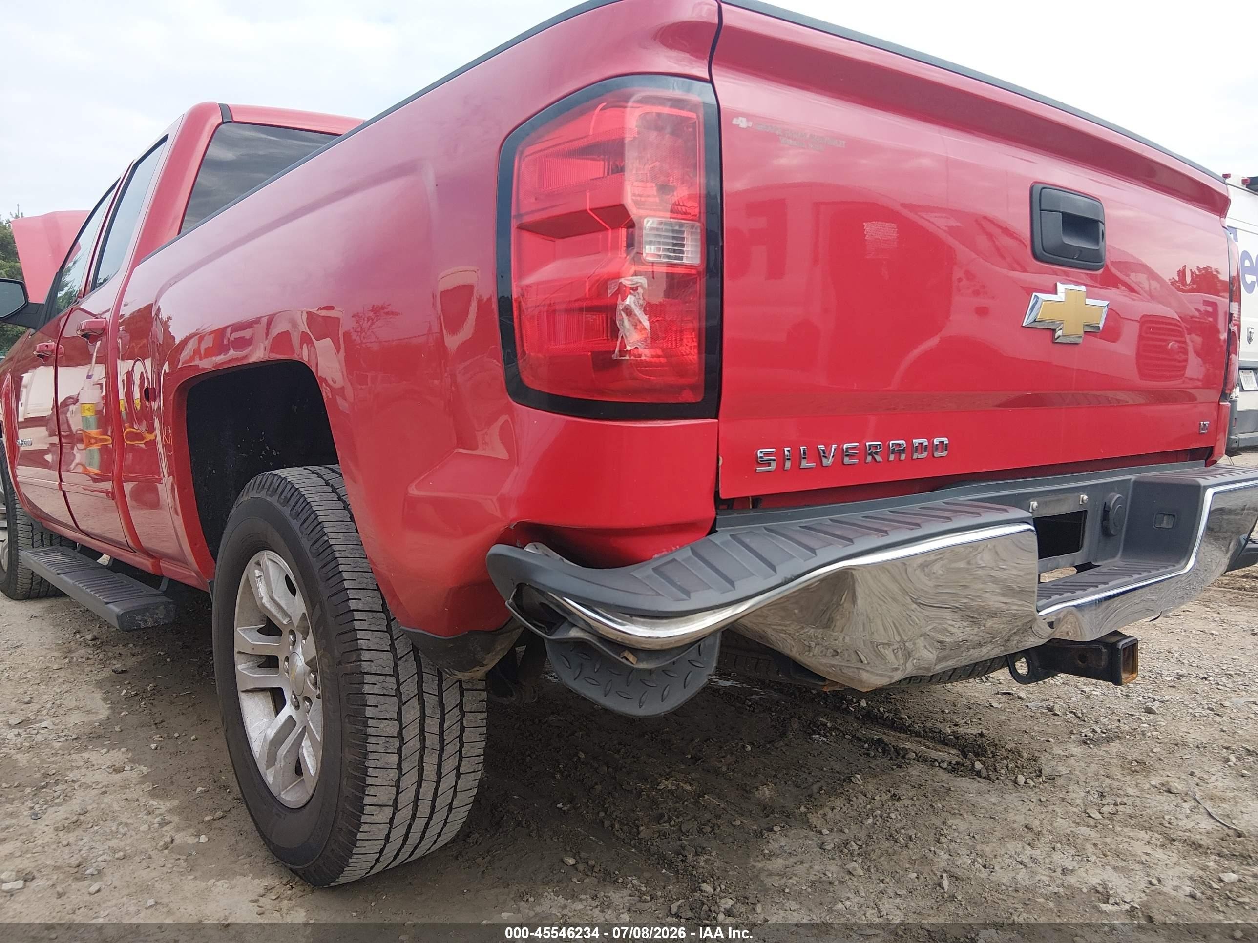 2015 Chevrolet Silverado 1500 1lt Красный vin: 1GCRCREH7FZ221410