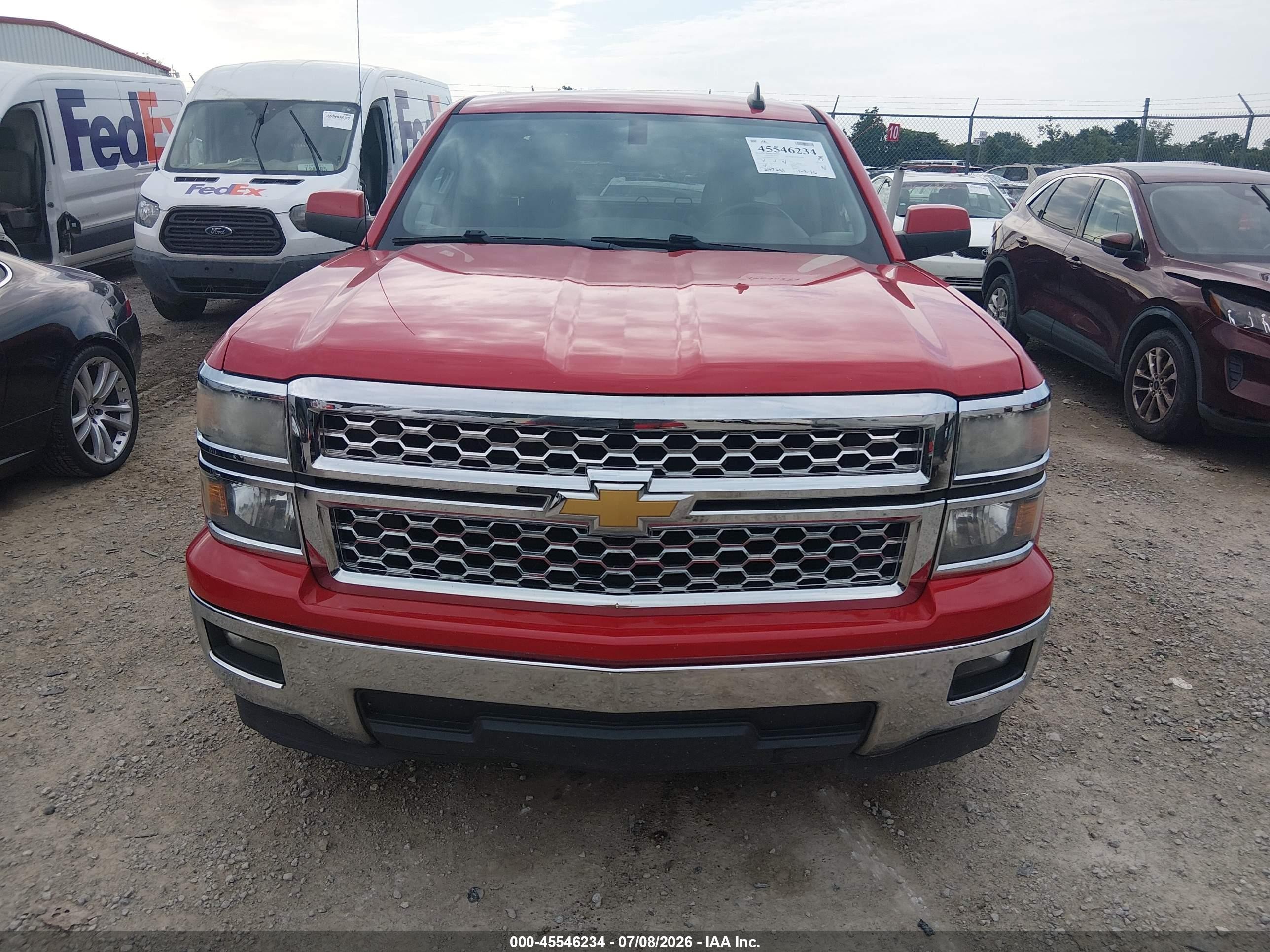 2015 Chevrolet Silverado 1500 1lt Красный vin: 1GCRCREH7FZ221410