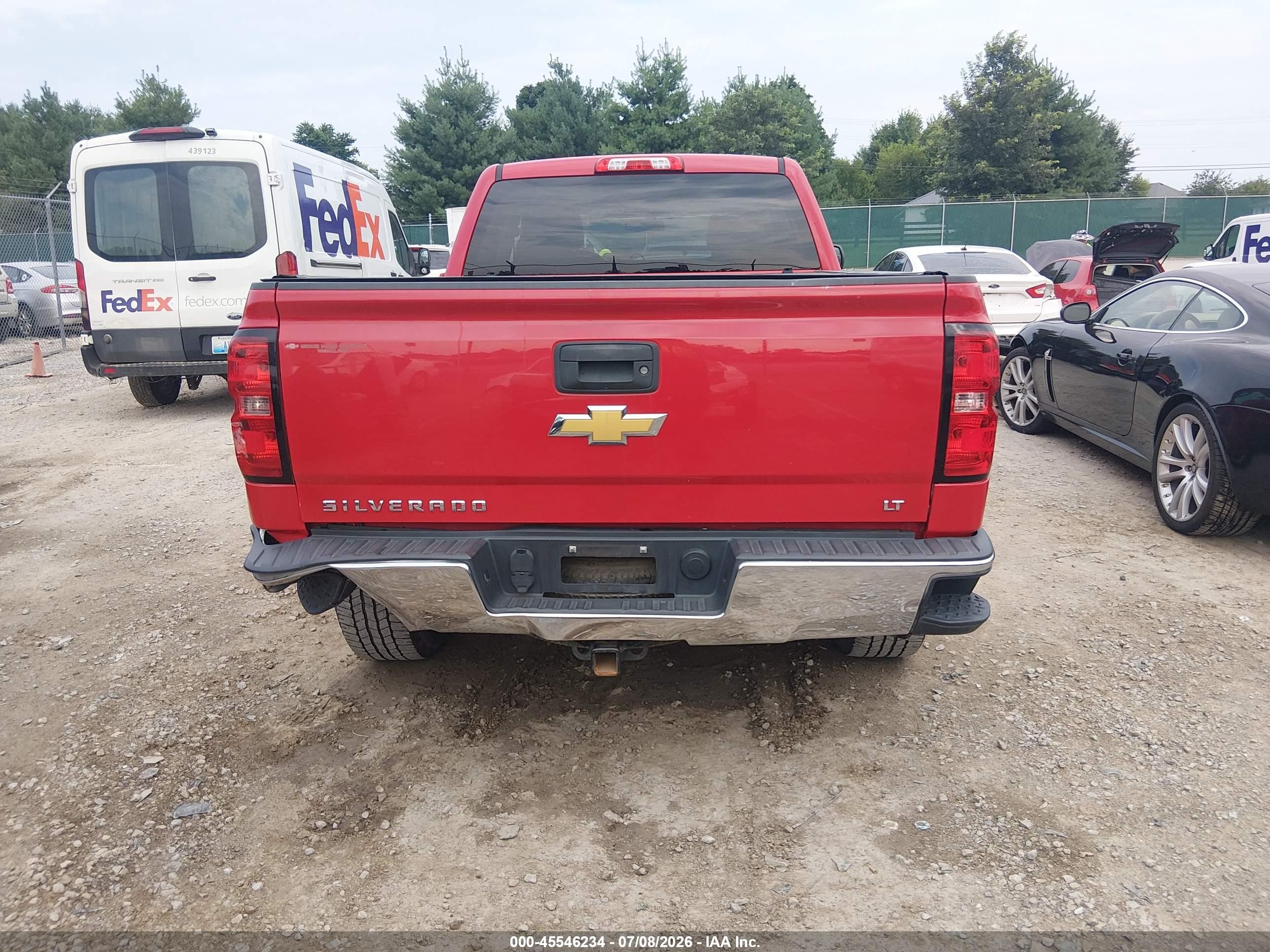 2015 Chevrolet Silverado 1500 1lt Красный vin: 1GCRCREH7FZ221410