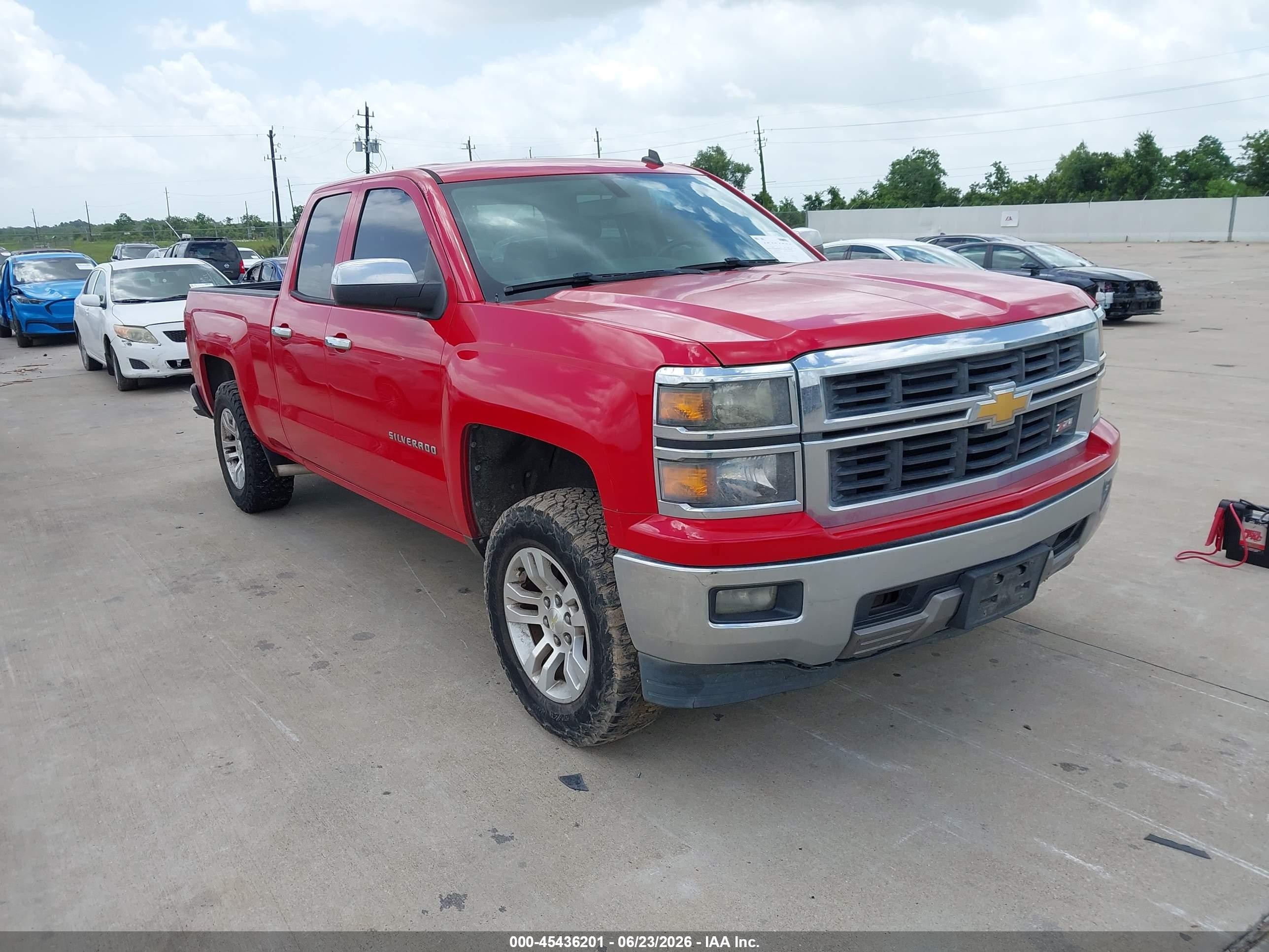 2014 Chevrolet Silverado 1500 Lt Red vin: 1GCRCREH8EZ413143