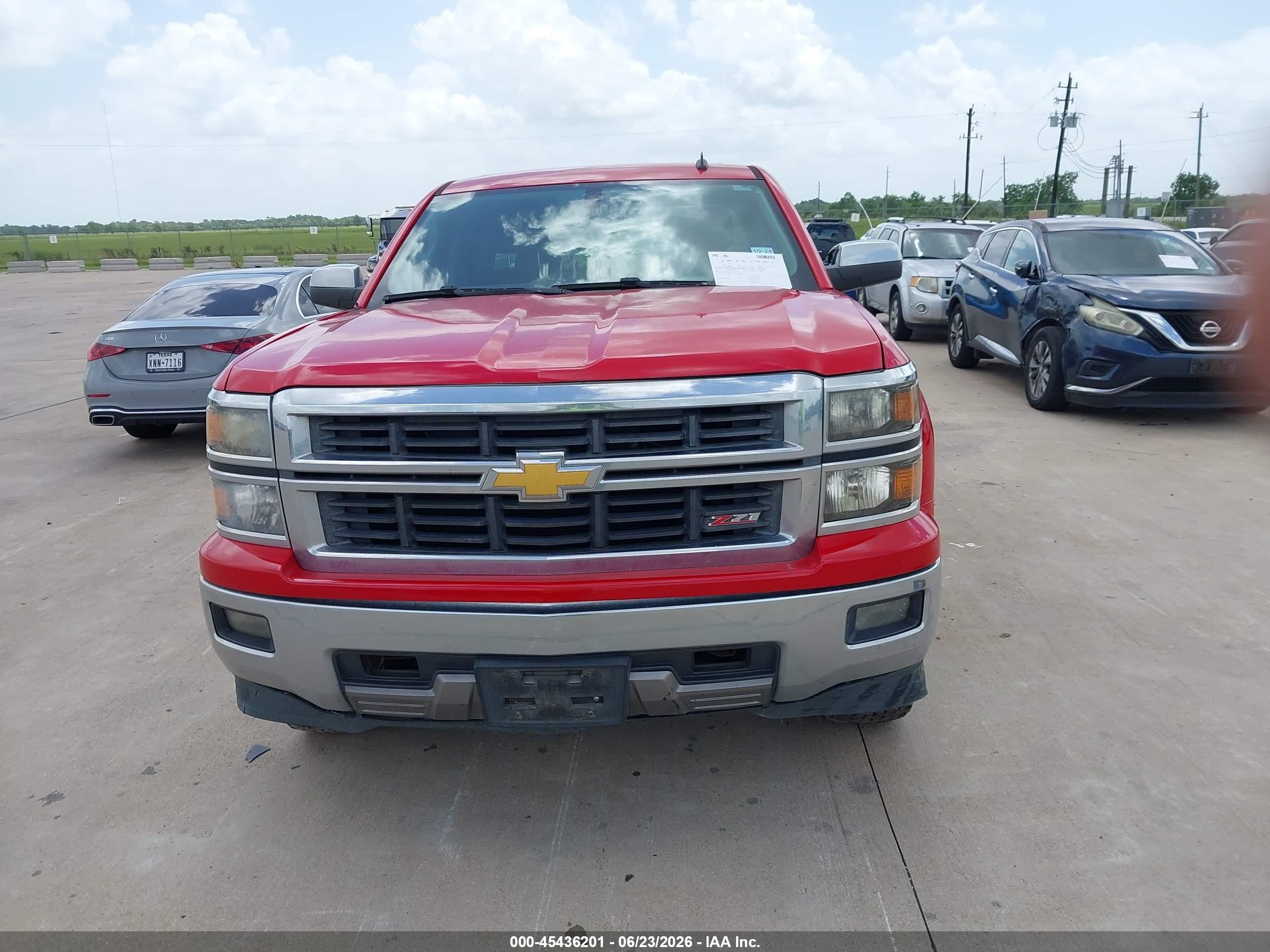 2014 Chevrolet Silverado 1500 Lt Red vin: 1GCRCREH8EZ413143