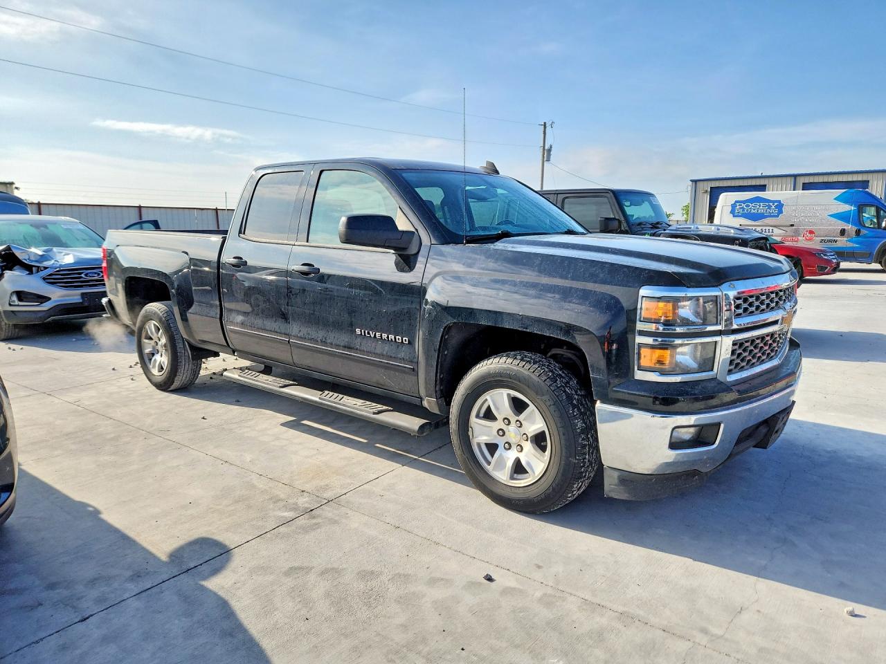2015 Chevrolet Silverado C1500 Lt Black vin: 1GCRCREH8FZ346092