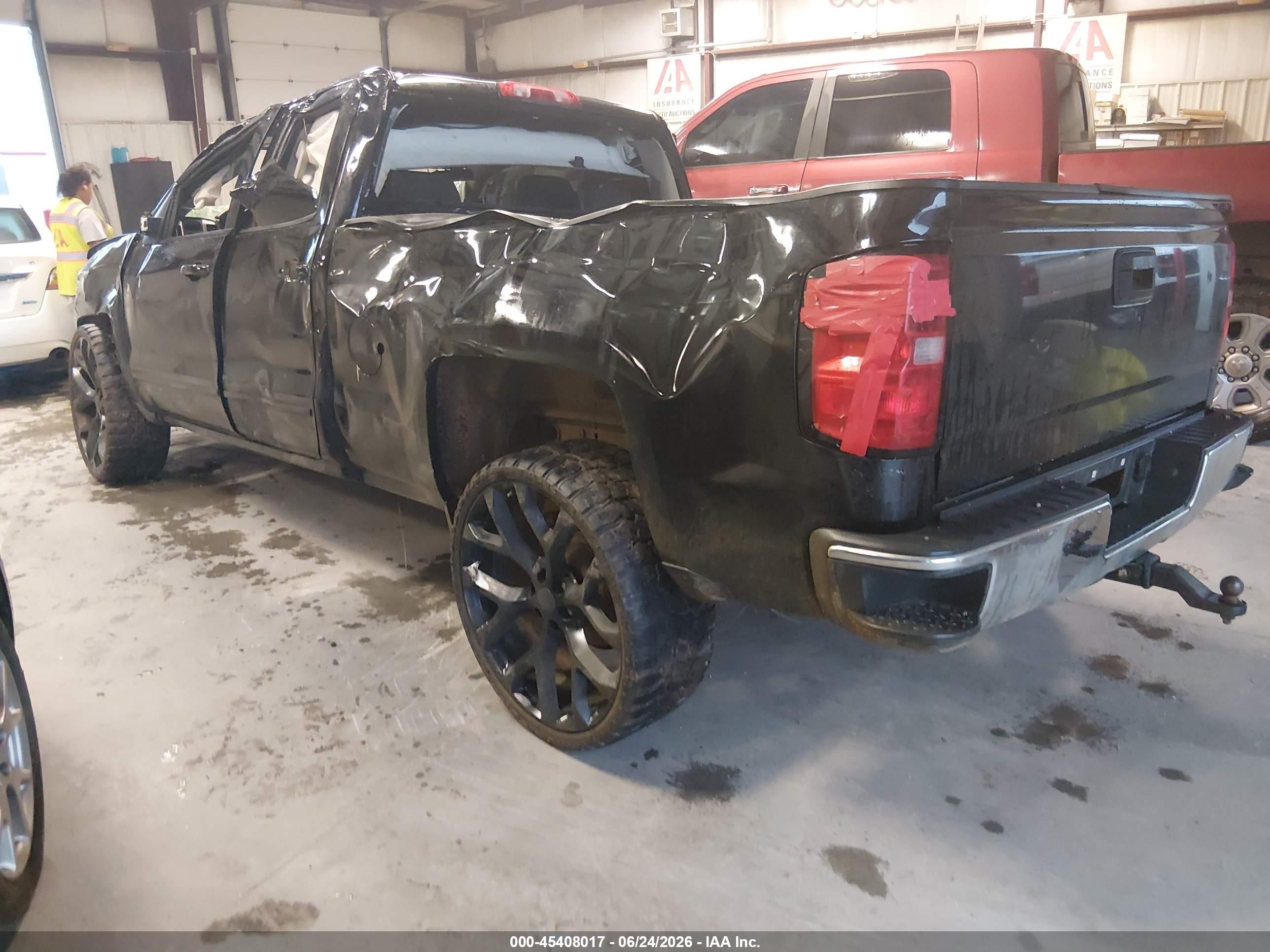 2015 Chevrolet Silverado 1500 Lt Black vin: 1GCRCREHXFZ393771