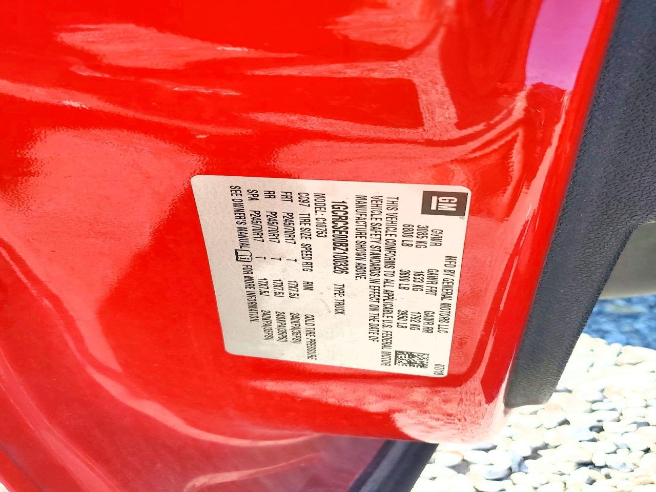 2011 Chevrolet Silverado C1500 Lt Red vin: 1GCRCSE00BZ100326