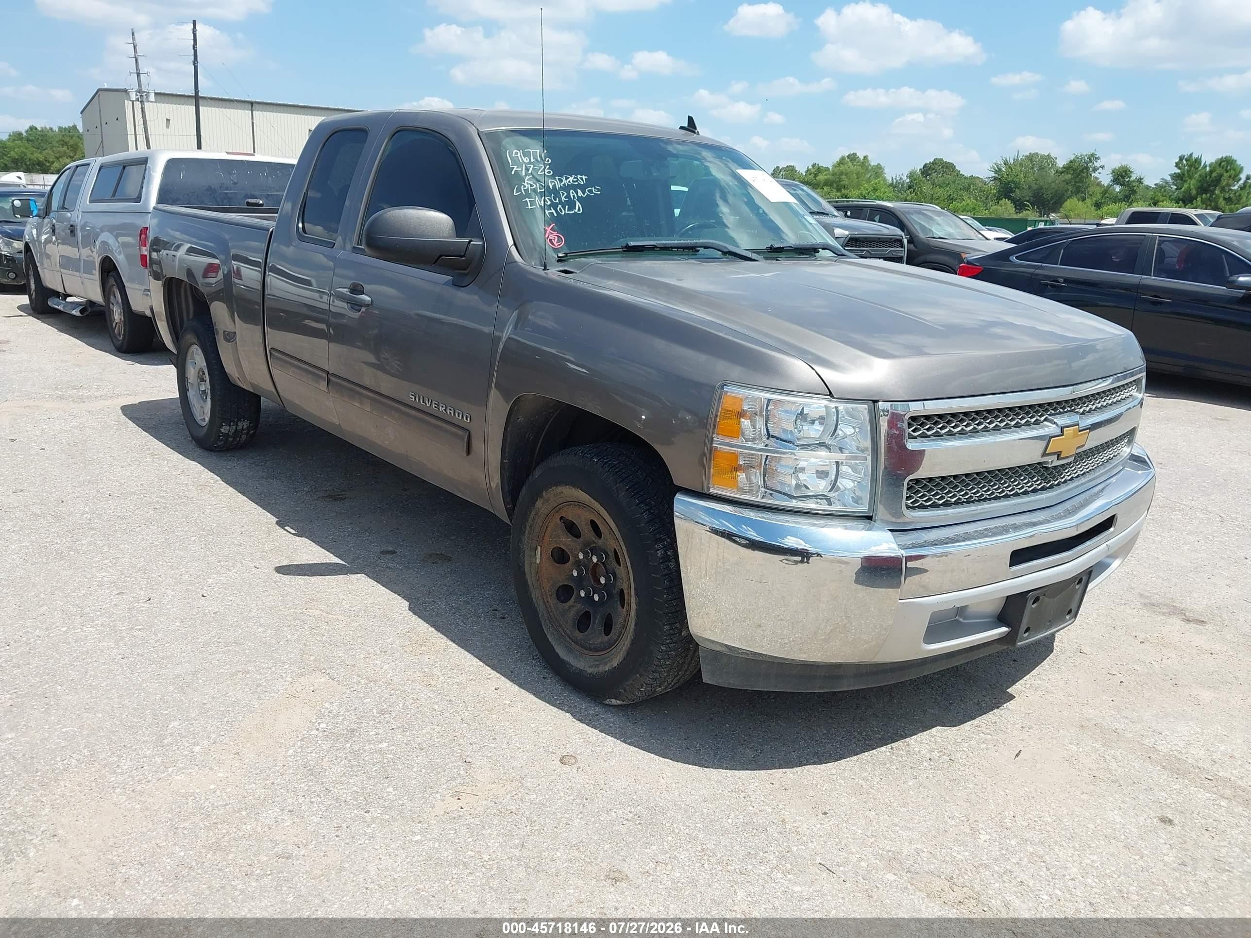 2012 Chevrolet Silverado 1500 Lt Gray vin: 1GCRCSE00CZ311186