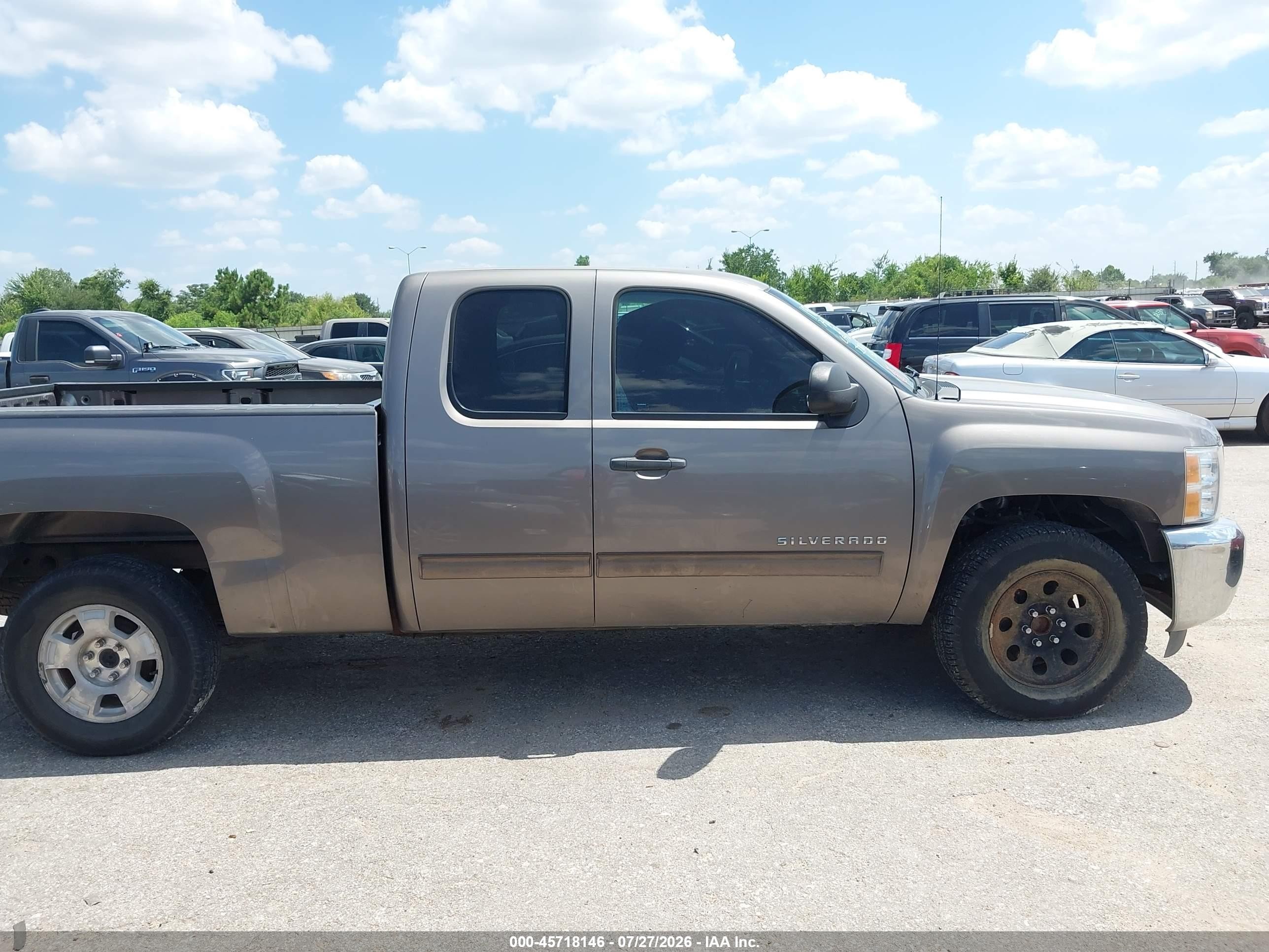 2012 Chevrolet Silverado 1500 Lt Gray vin: 1GCRCSE00CZ311186