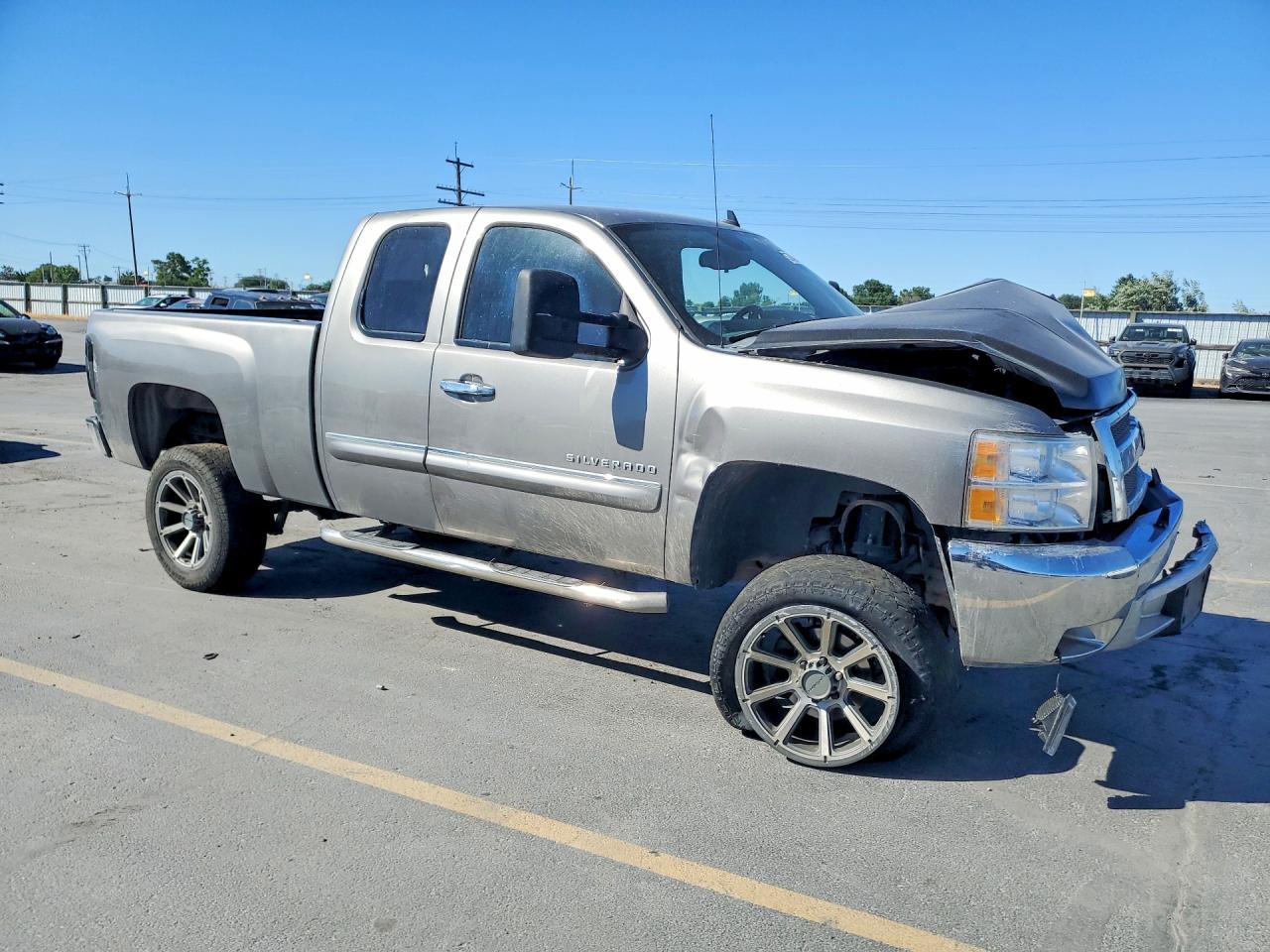 2013 Chevrolet Silverado C1500 Lt Gray vin: 1GCRCSE00DZ170802