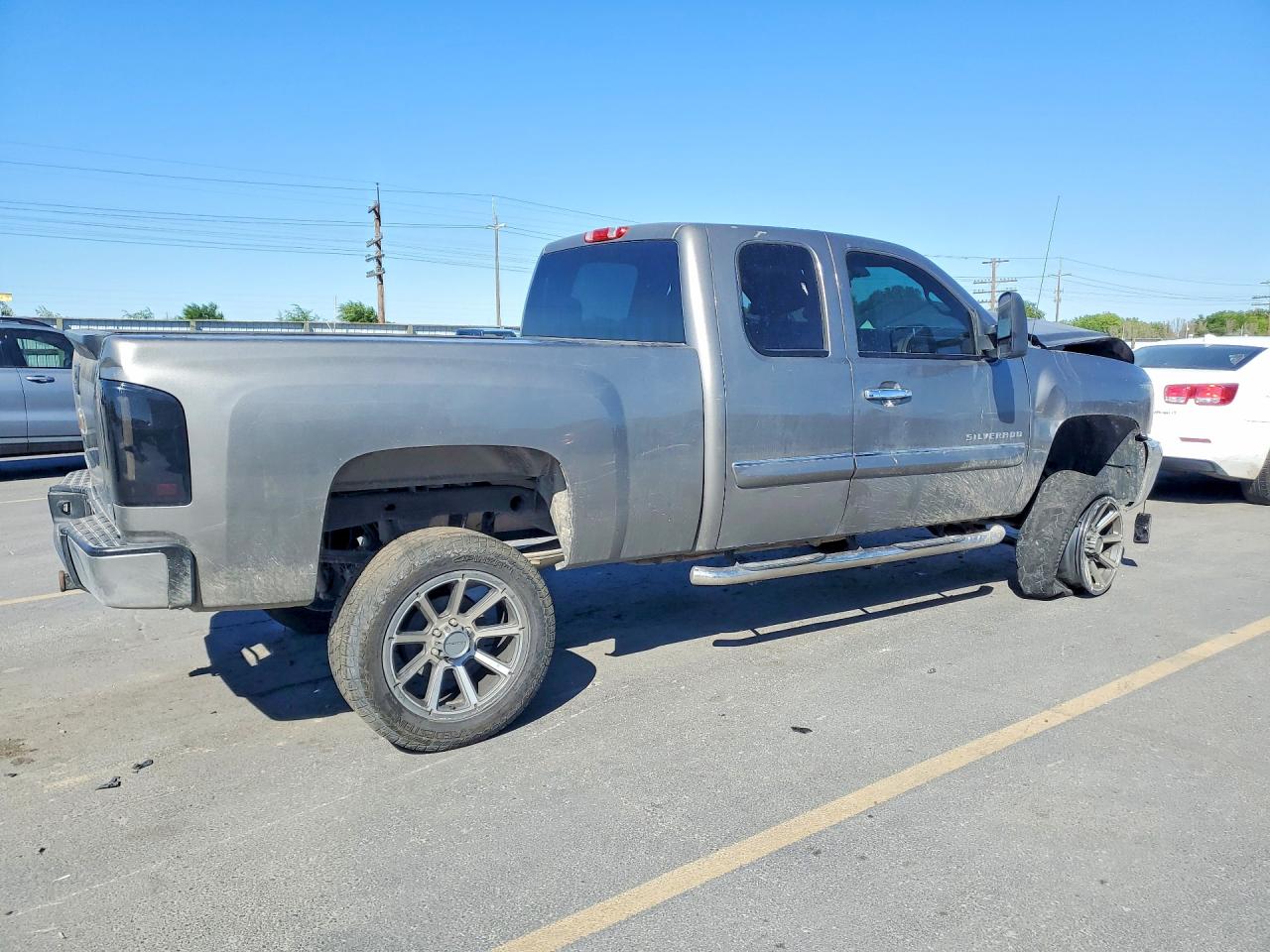 2013 Chevrolet Silverado C1500 Lt Gray vin: 1GCRCSE00DZ170802