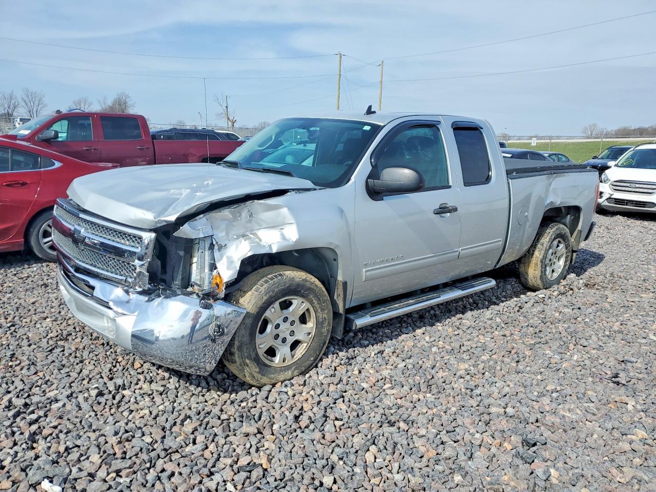 2013 Chevrolet Silverado C1500 Lt Silver vin: 1GCRCSE00DZ340480