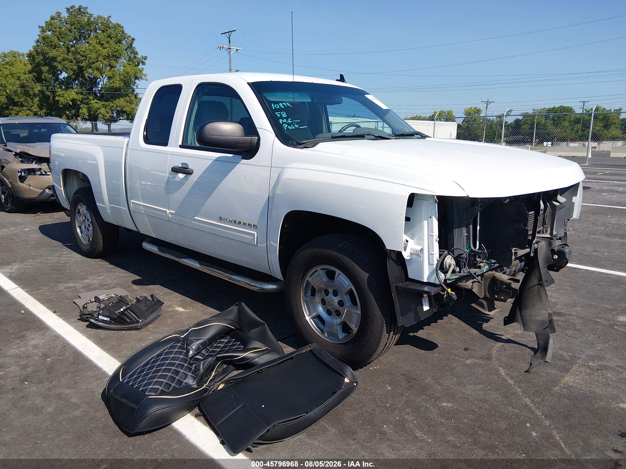 2012 Chevrolet Silverado 1500 Lt Белый vin: 1GCRCSE02CZ281432