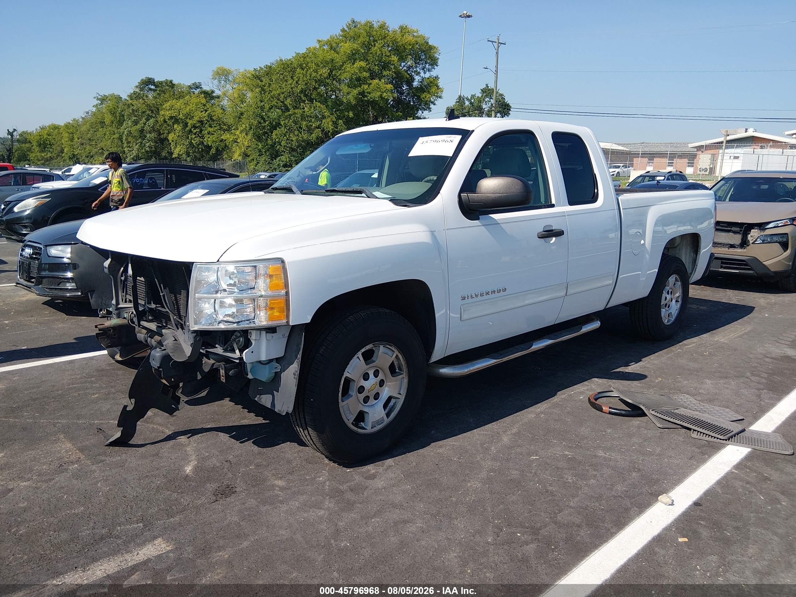 2012 Chevrolet Silverado 1500 Lt Белый vin: 1GCRCSE02CZ281432