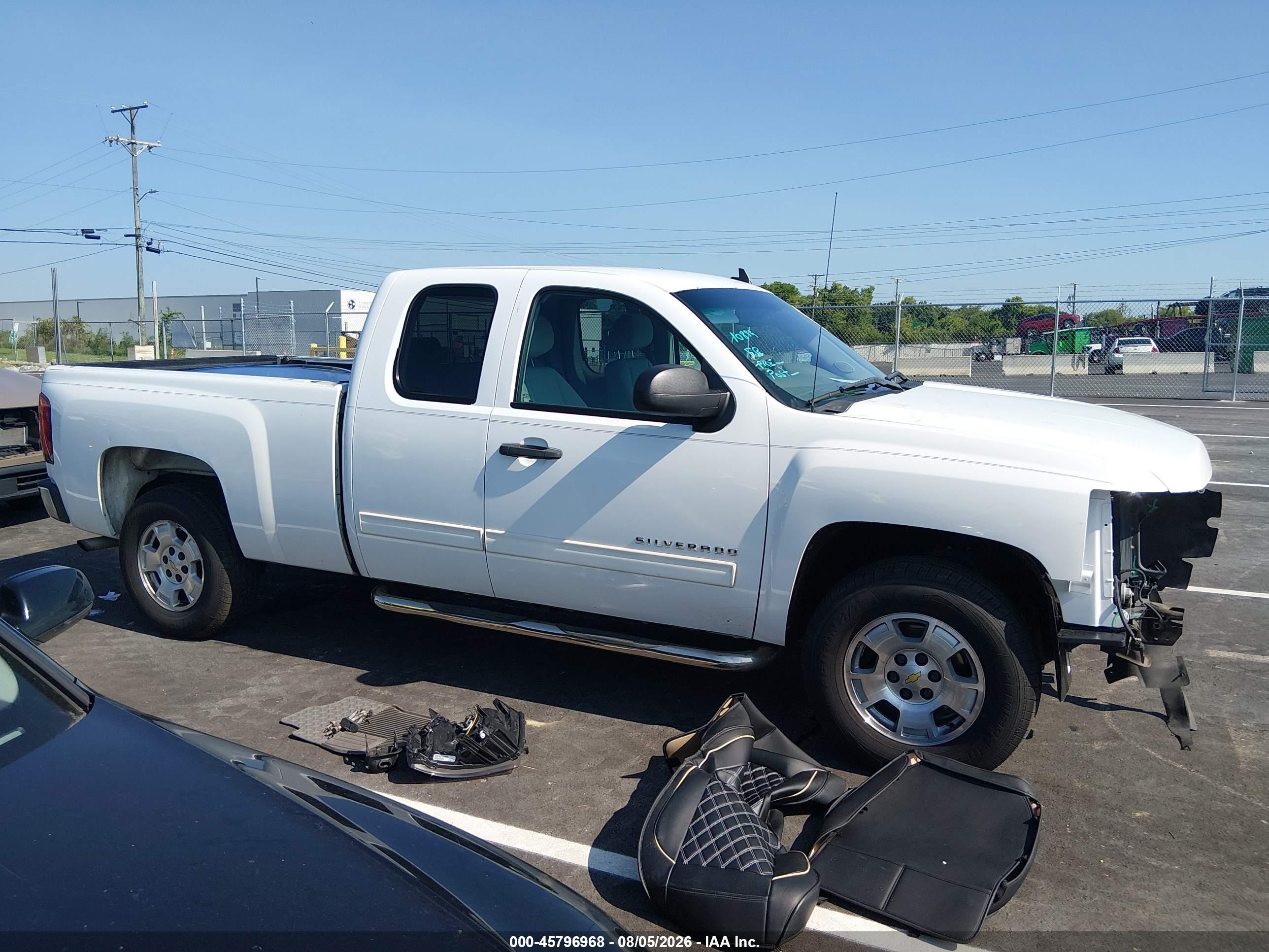 2012 Chevrolet Silverado 1500 Lt Белый vin: 1GCRCSE02CZ281432