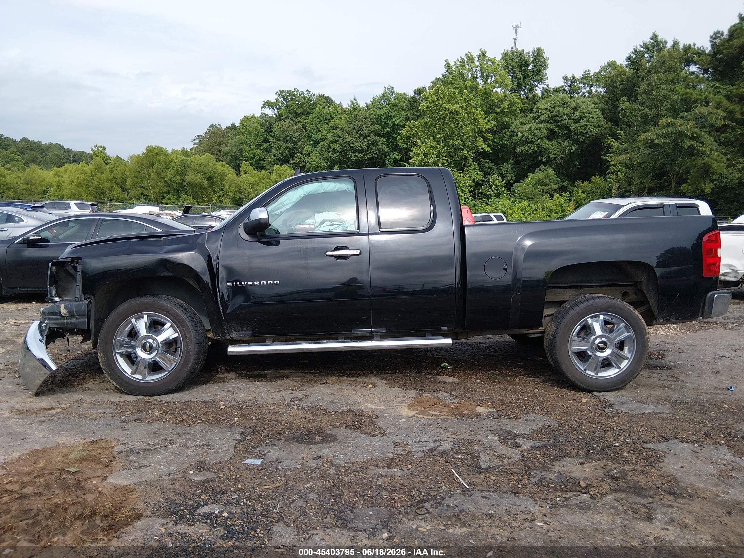 2012 Chevrolet Silverado 1500 Lt Black vin: 1GCRCSE02CZ346425