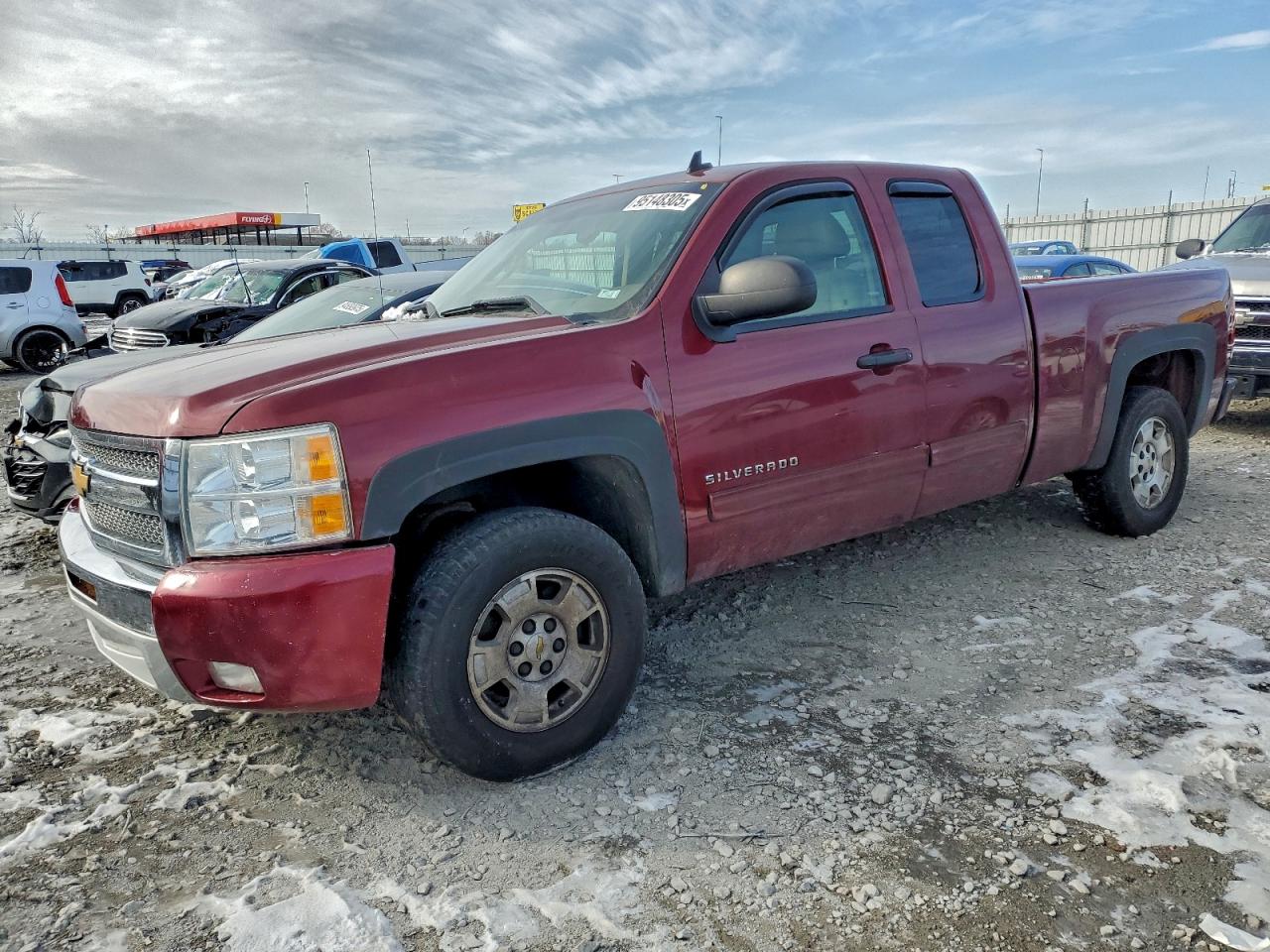 2013 Chevrolet Silverado C1500 Lt Burgundy vin: 1GCRCSE02DZ408911