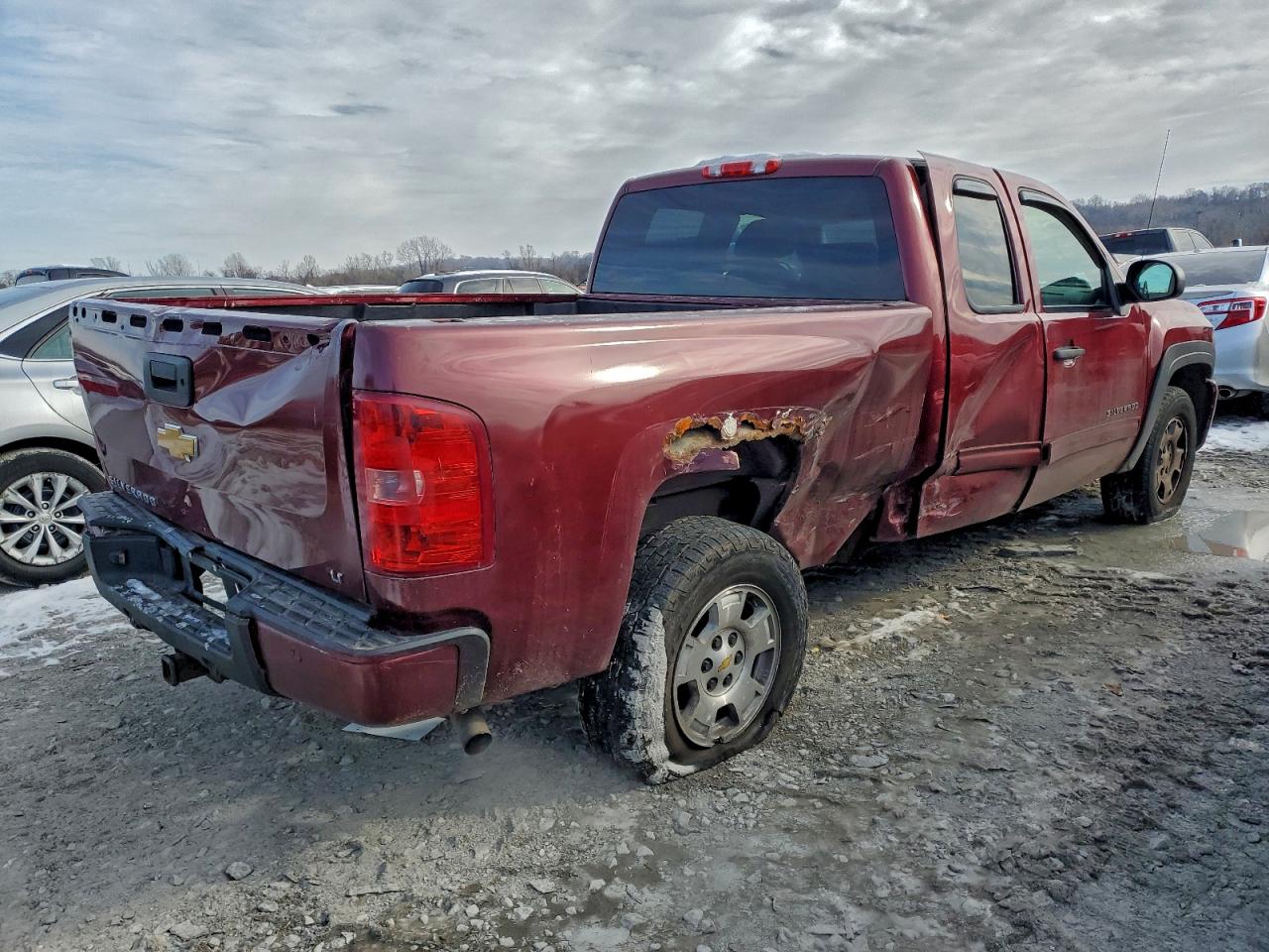 2013 Chevrolet Silverado C1500 Lt Burgundy vin: 1GCRCSE02DZ408911