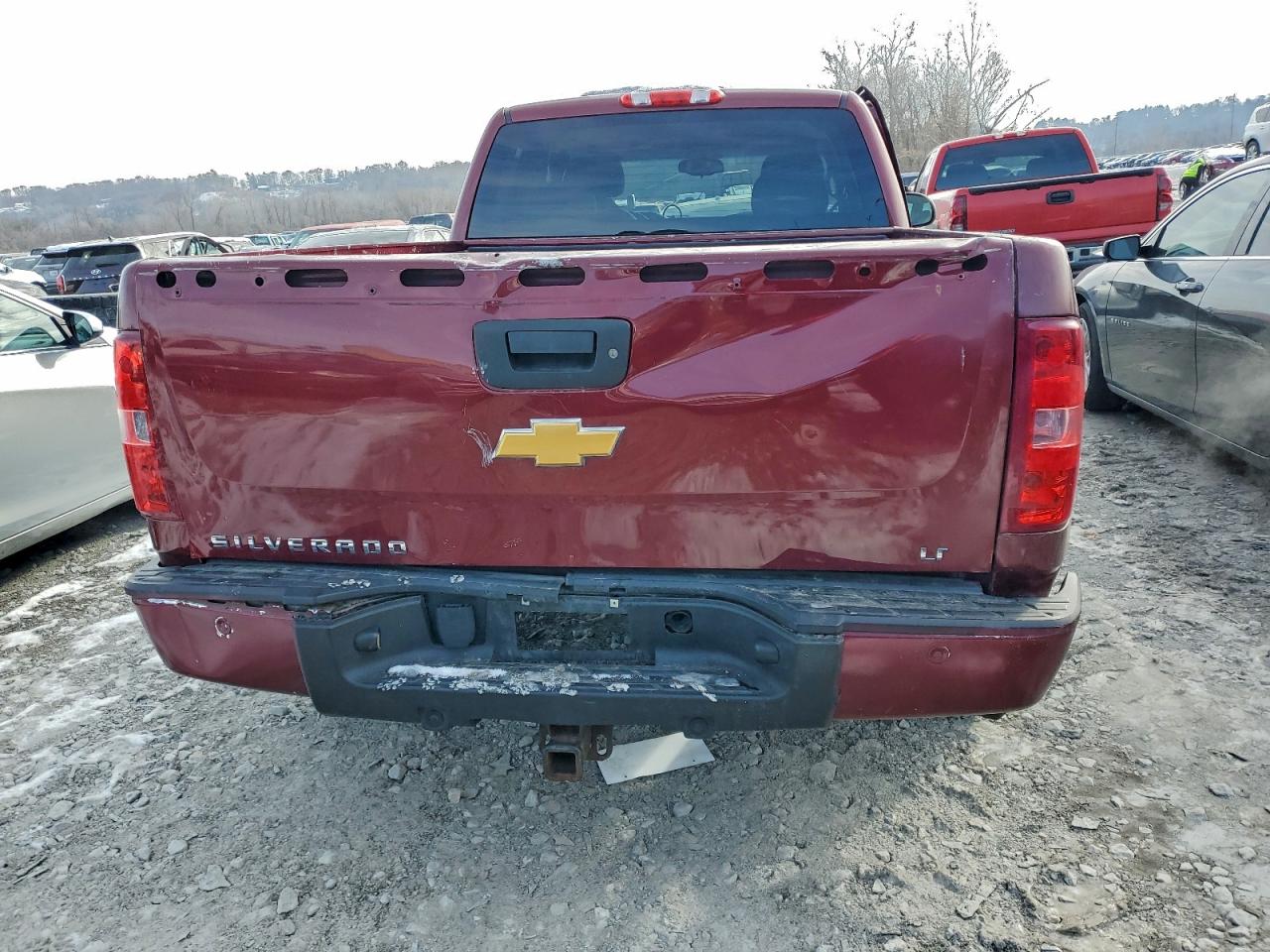 2013 Chevrolet Silverado C1500 Lt Burgundy vin: 1GCRCSE02DZ408911