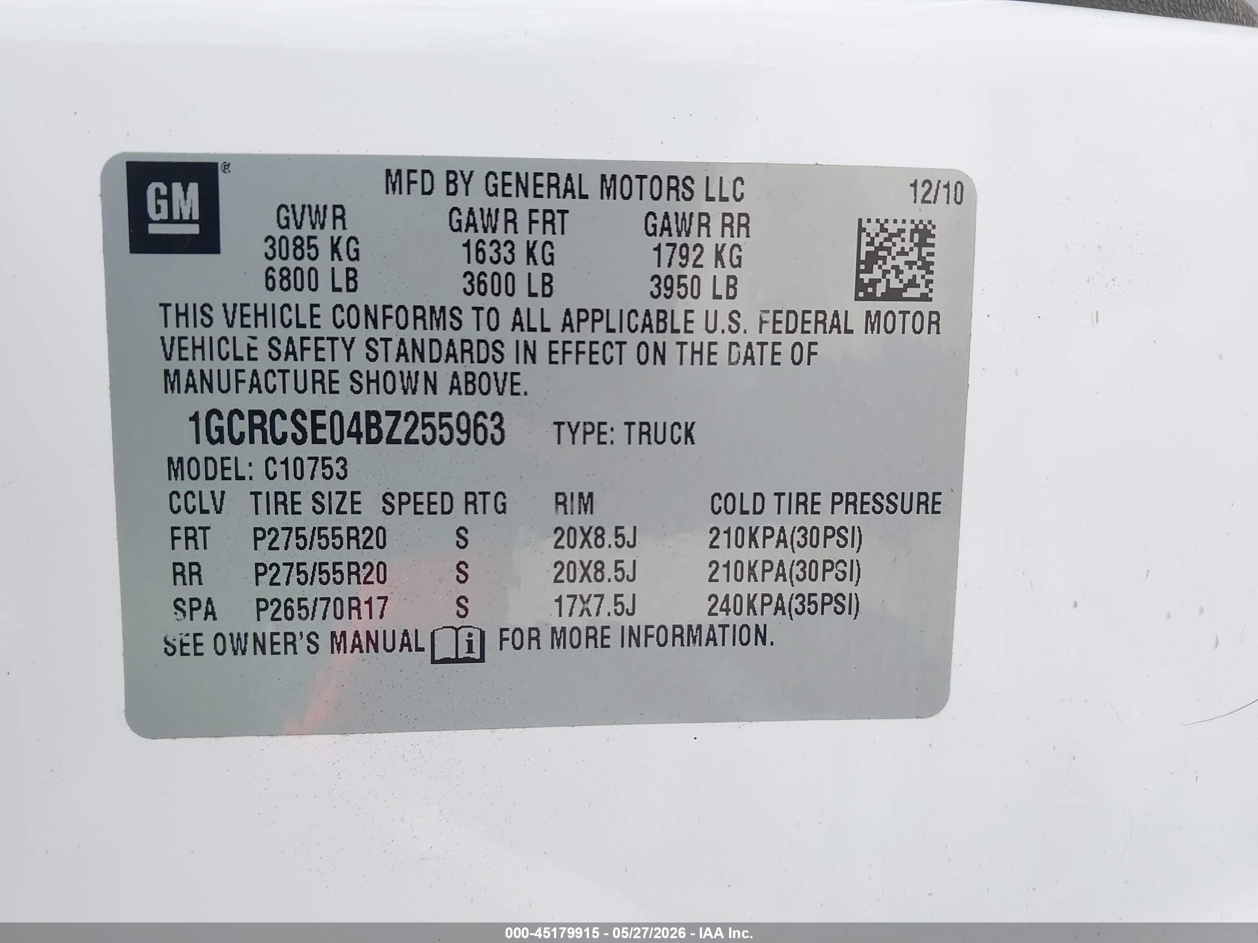2011 Chevrolet Silverado 1500 Lt White vin: 1GCRCSE04BZ255963