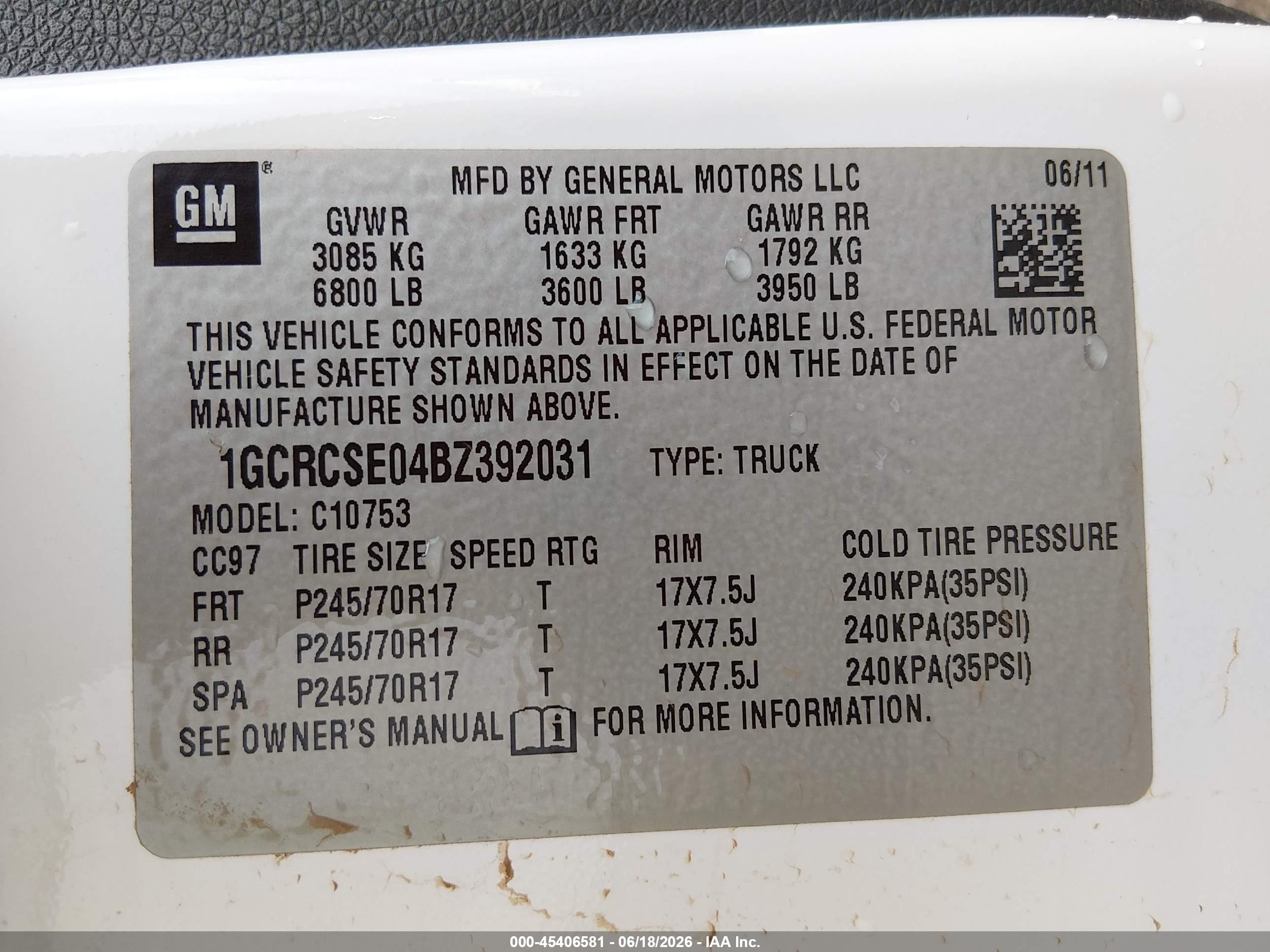 2011 Chevrolet Silverado 1500 Lt White vin: 1GCRCSE04BZ392031