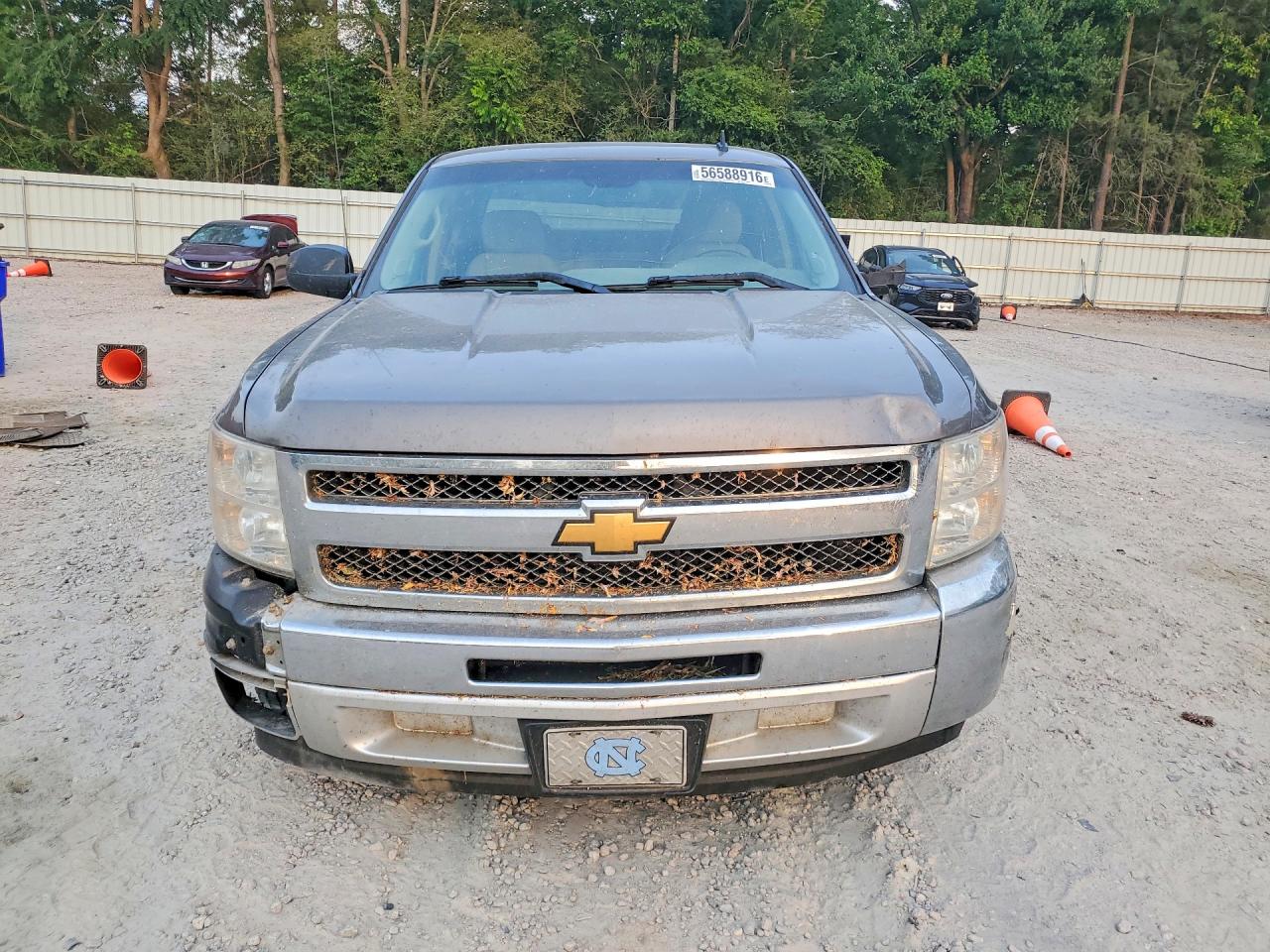 2013 Chevrolet Silverado C1500 Lt Gray vin: 1GCRCSE05DZ272306