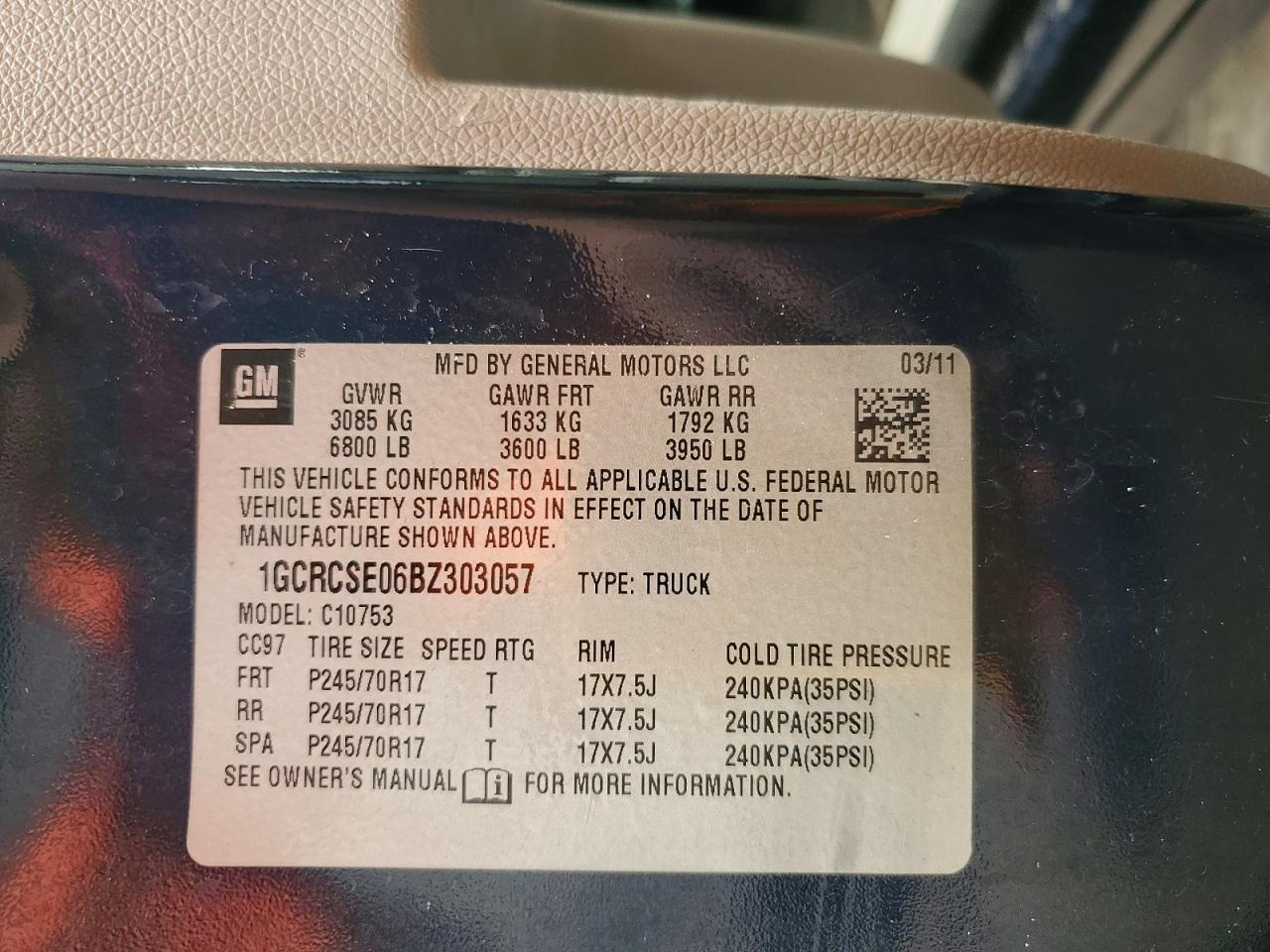 2011 Chevrolet Silverado C1500 Lt Blue vin: 1GCRCSE06BZ303057