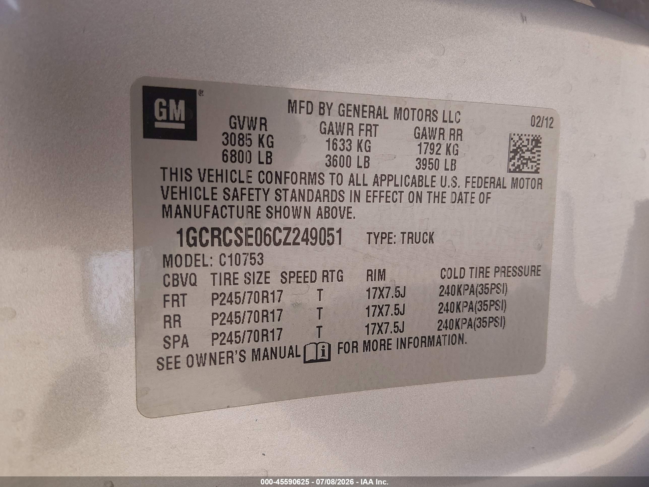 2012 Chevrolet Silverado 1500 Lt Silver vin: 1GCRCSE06CZ249051