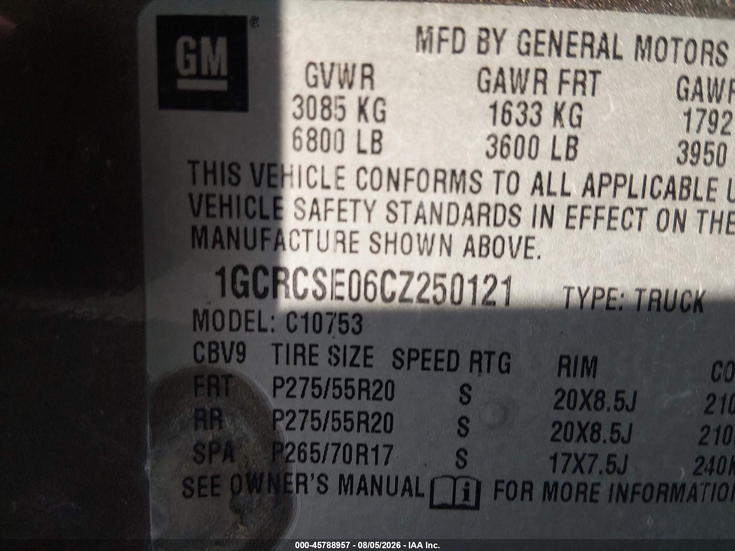 2012 Chevrolet Silverado 1500 Lt Black vin: 1GCRCSE06CZ250121