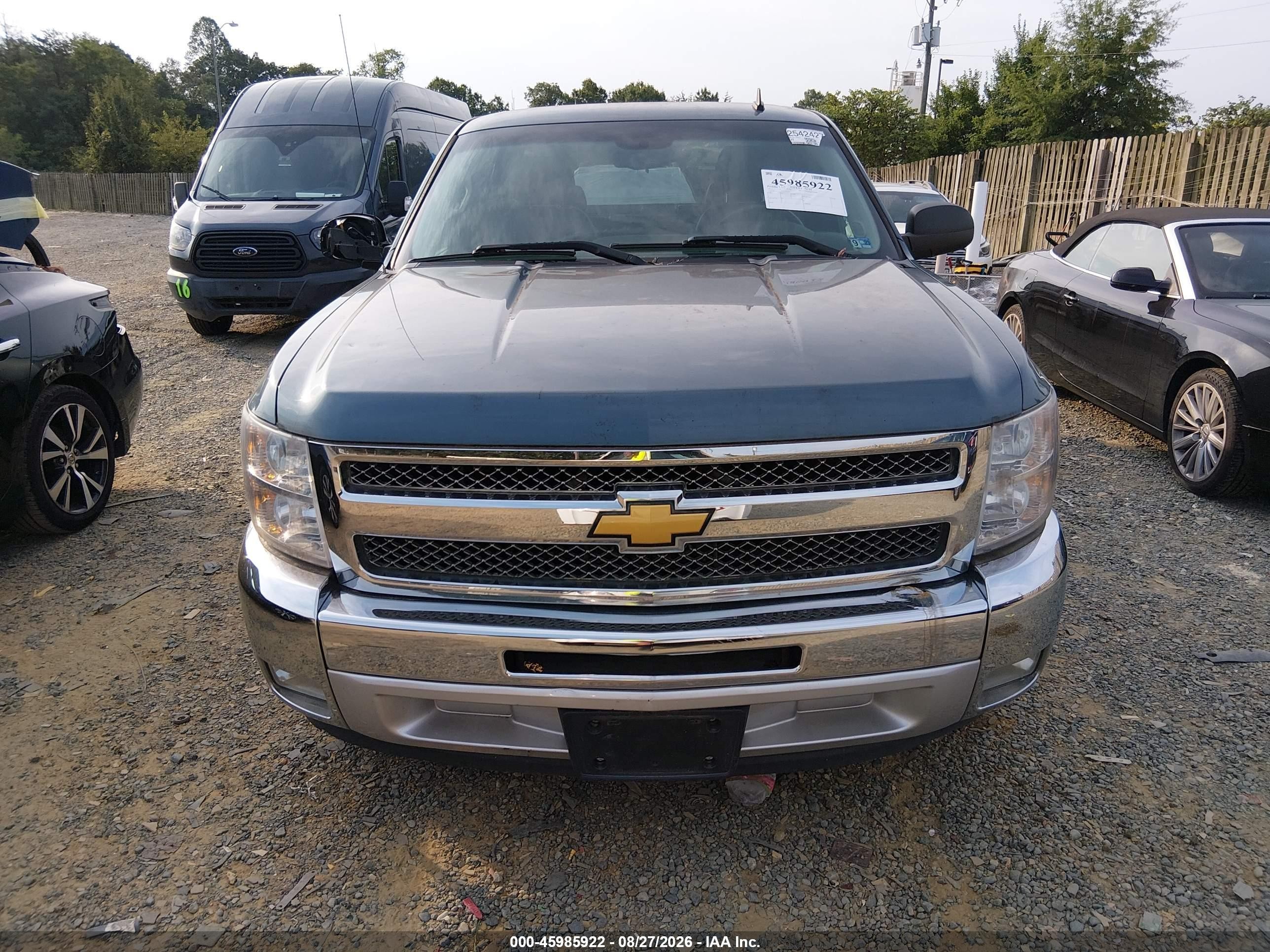 2012 Chevrolet Silverado 1500 Lt Light Blue vin: 1GCRCSE09CZ142317