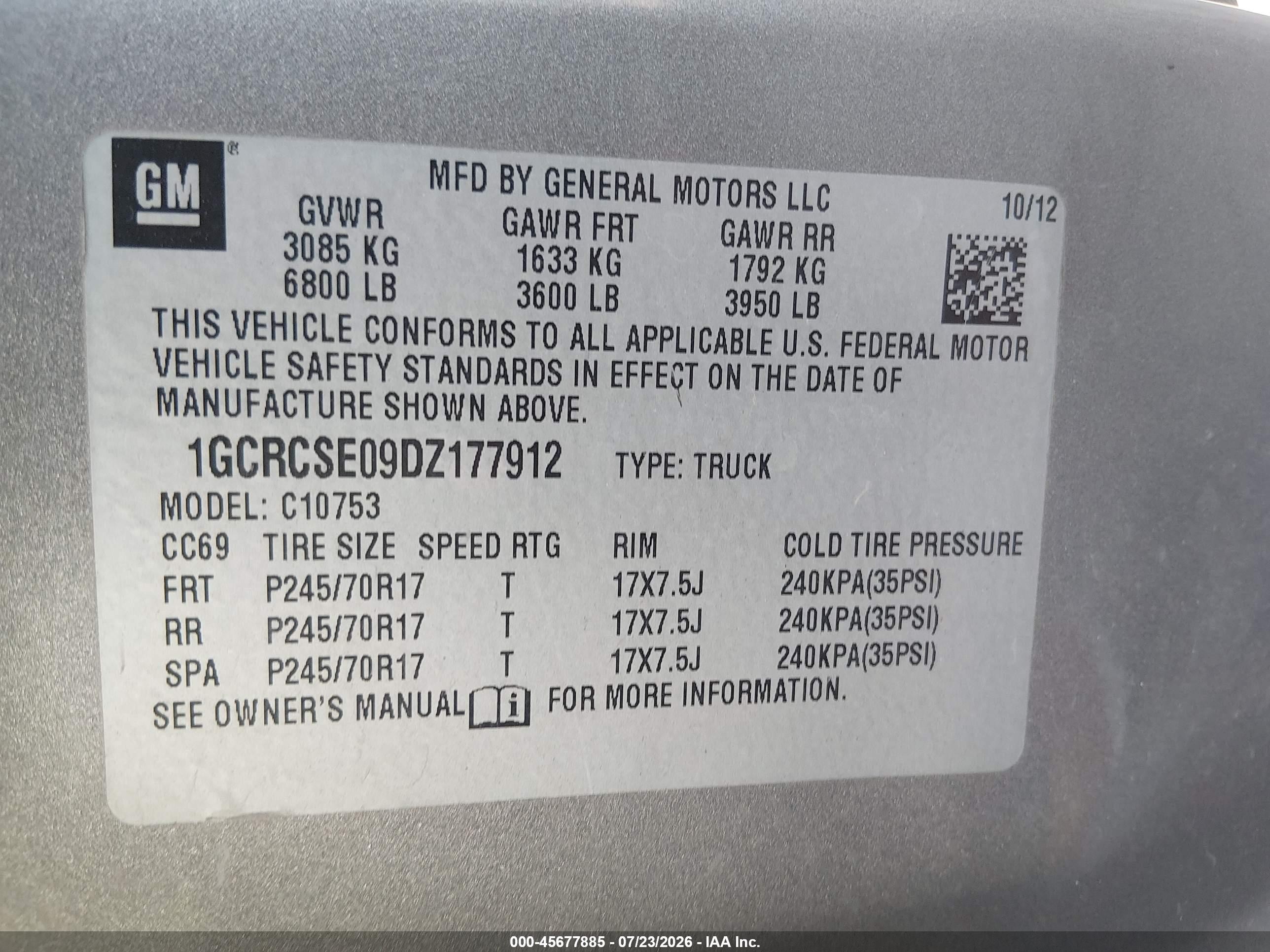 2013 Chevrolet Silverado 1500 Lt Gray vin: 1GCRCSE09DZ177912