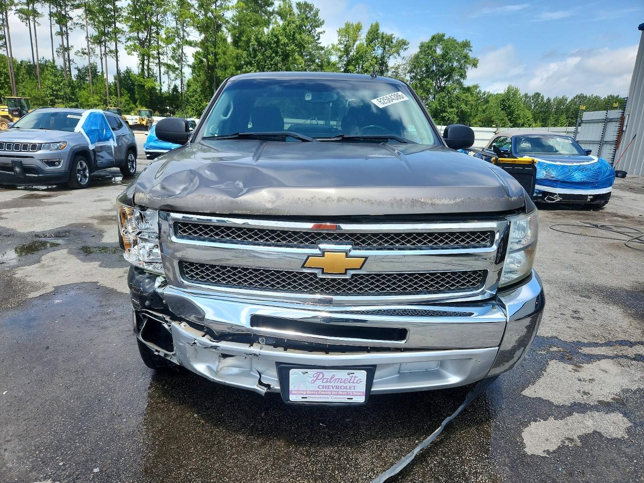 2013 Chevrolet Silverado C1500 Lt Gray vin: 1GCRCSEA0DZ296098