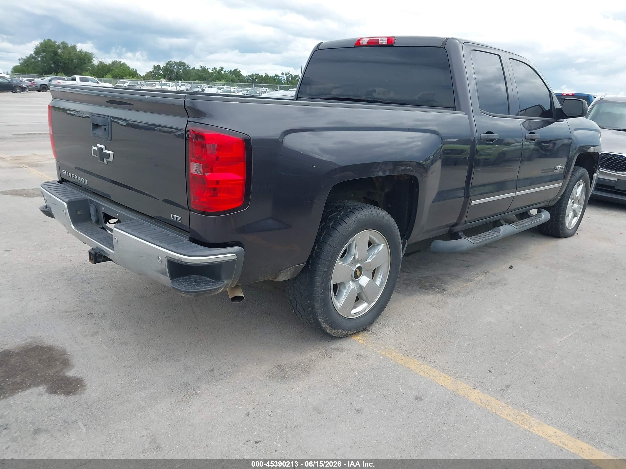 2014 Chevrolet Silverado 1500 Ltz Black vin: 1GCRCSEC1EZ198958