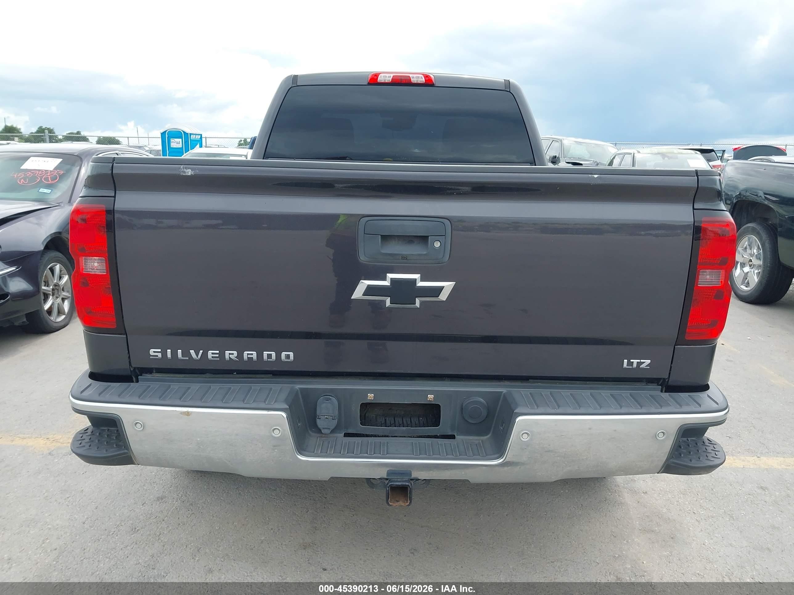 2014 Chevrolet Silverado 1500 Ltz Black vin: 1GCRCSEC1EZ198958