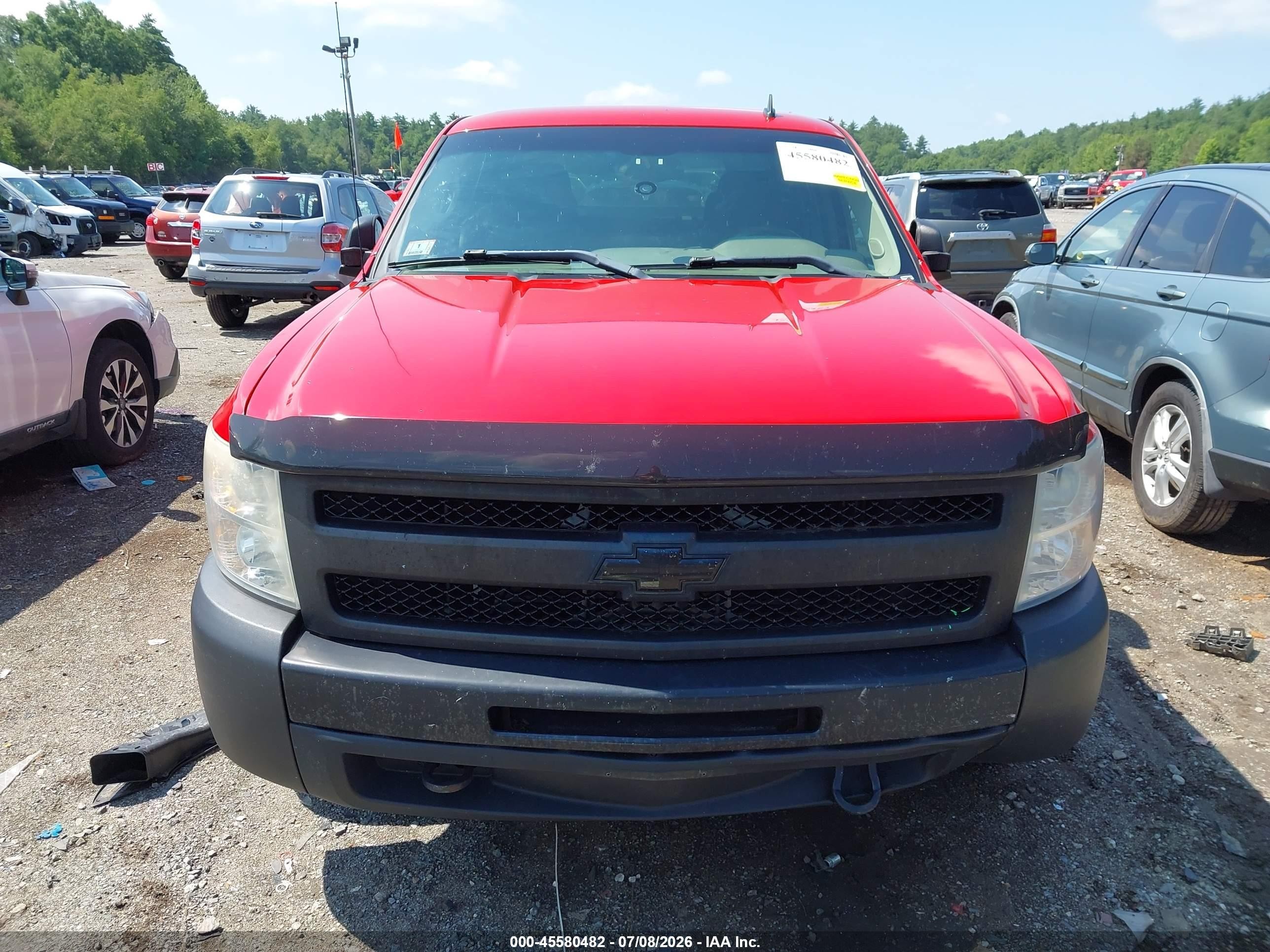 2011 Chevrolet Silverado 1500 Work Truck Red vin: 1GCRKPE02BZ236571