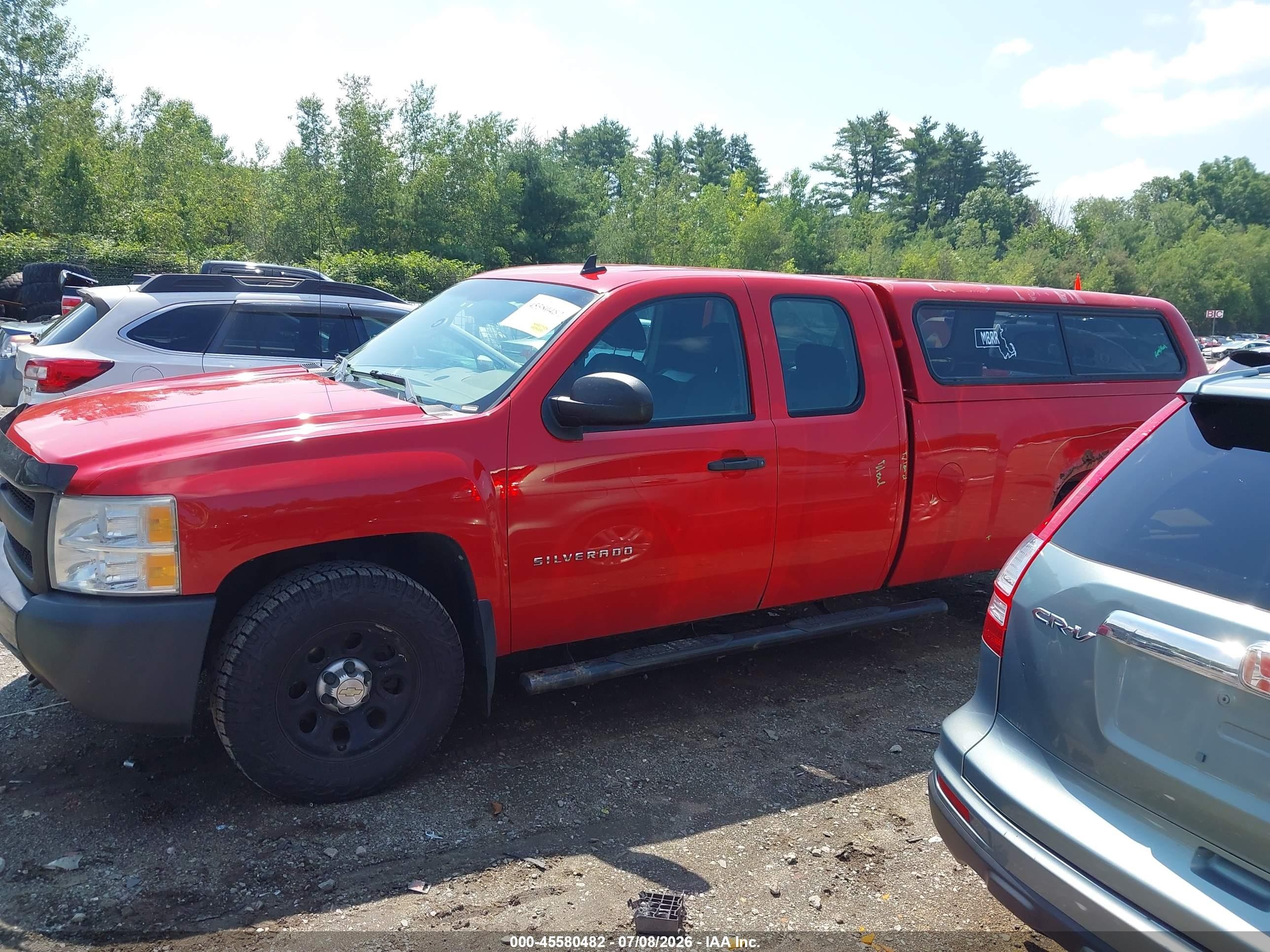 2011 Chevrolet Silverado 1500 Work Truck Red vin: 1GCRKPE02BZ236571