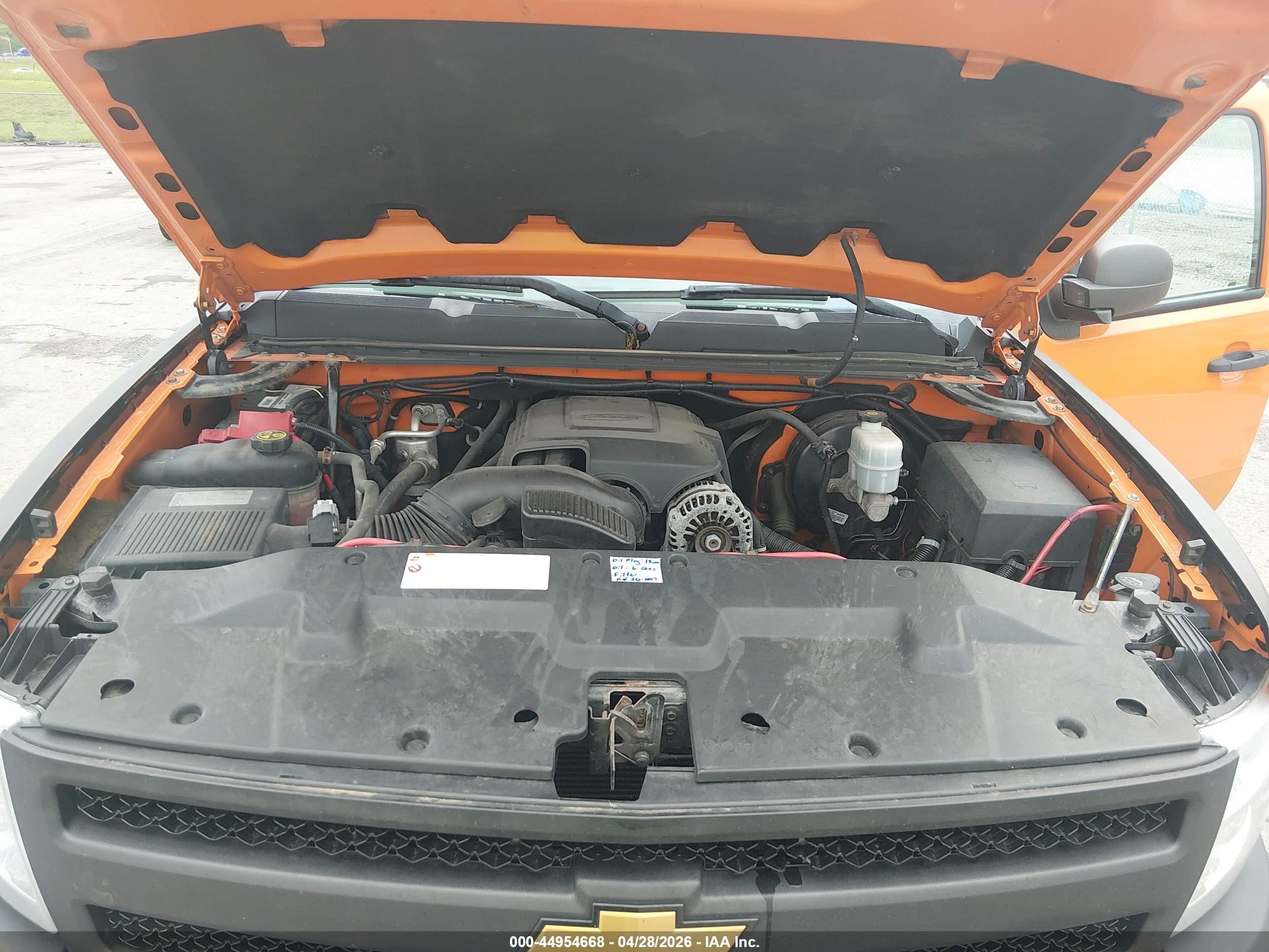 2012 Chevrolet Silverado 1500 Work Truck Orange vin: 1GCRKPE04CZ320604