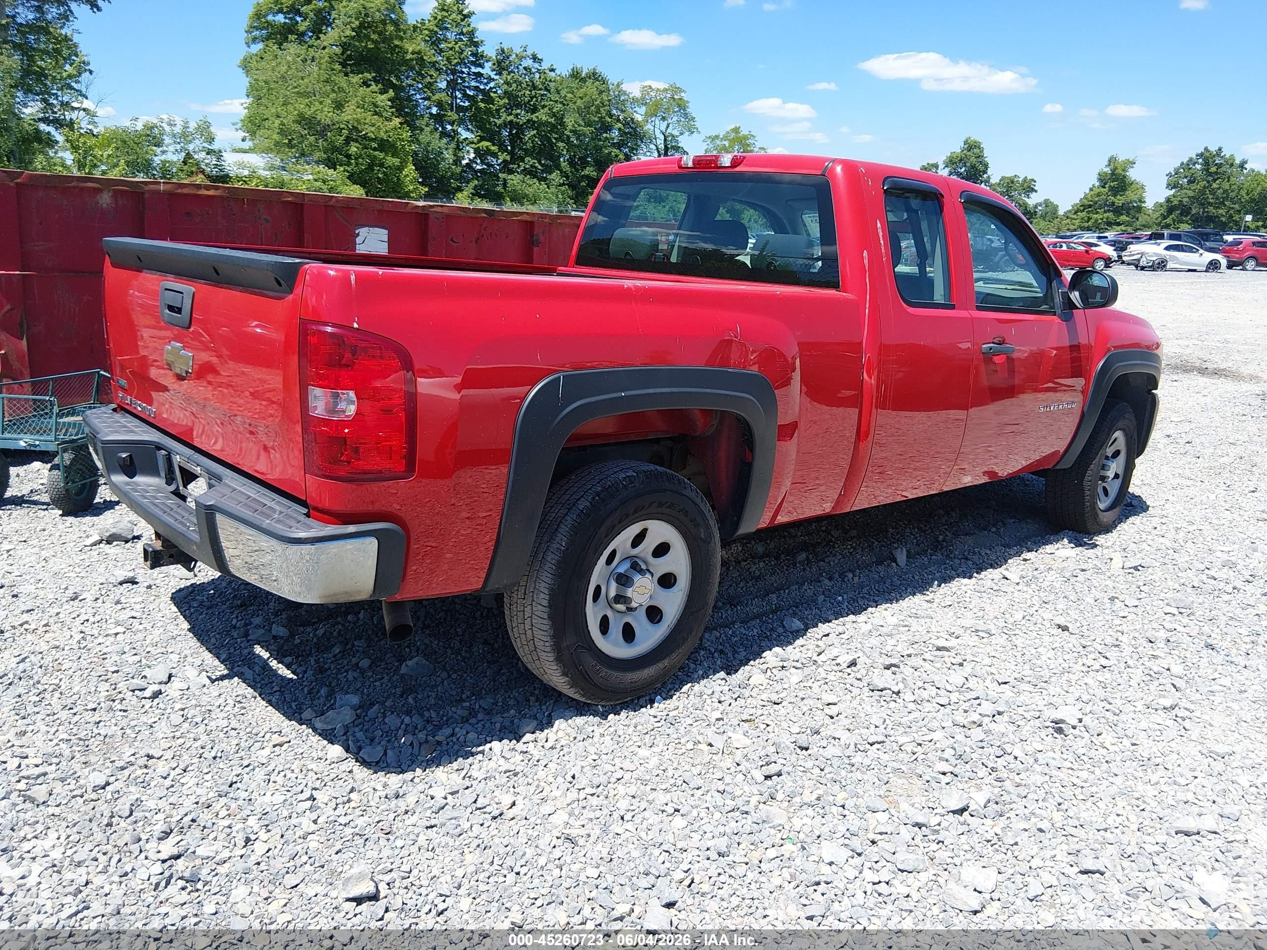 2011 Chevrolet Silverado 1500 Work Truck Красный vin: 1GCRKPE39BZ351095