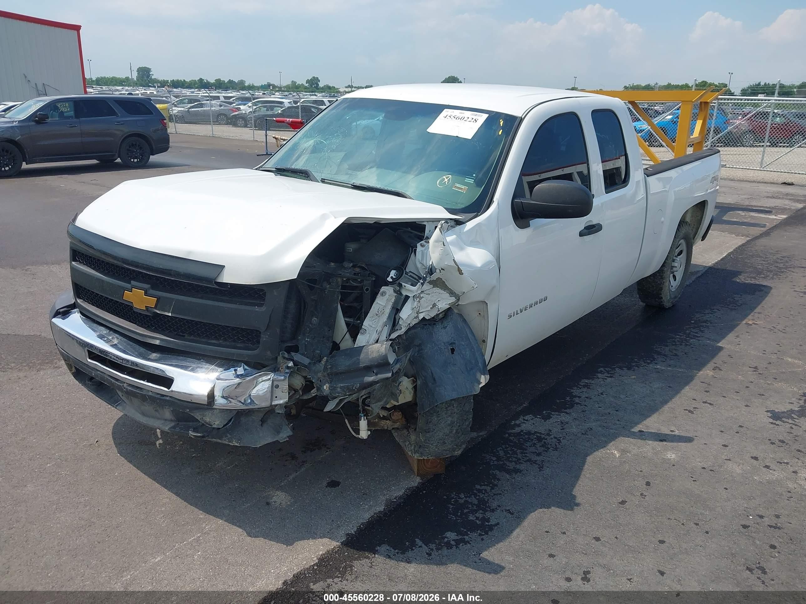 2013 Chevrolet Silverado 1500 Work Truck White vin: 1GCRKPEA0DZ210949