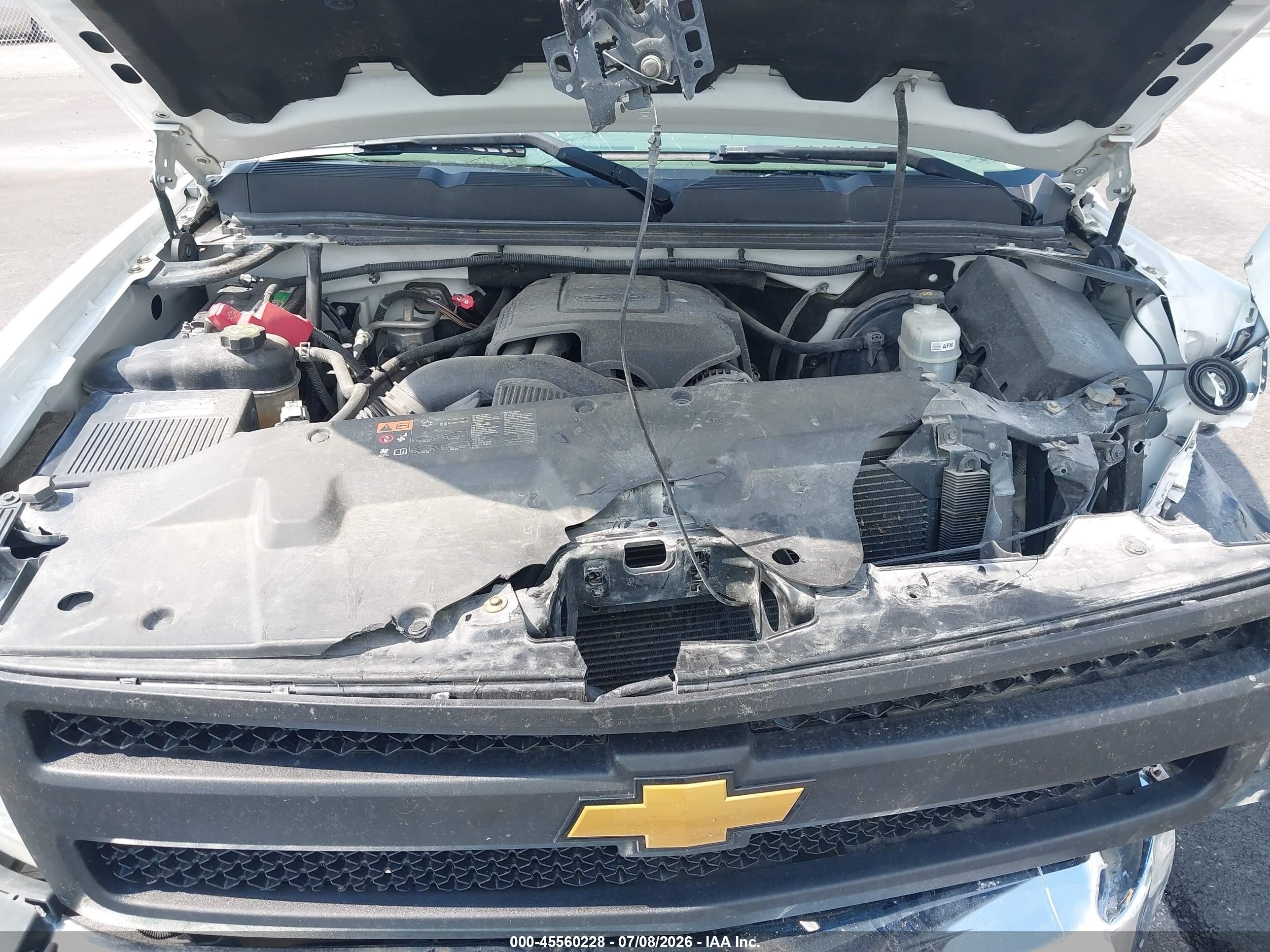 2013 Chevrolet Silverado 1500 Work Truck White vin: 1GCRKPEA0DZ210949