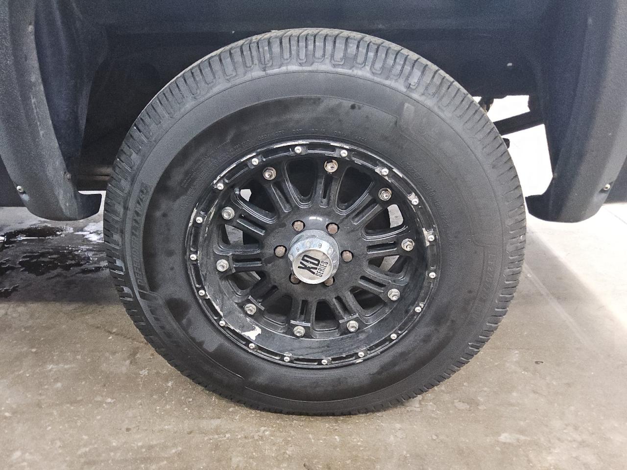 2011 Chevrolet Silverado K1500 Blue vin: 1GCRKPEA6BZ210936 Damage: Left Rear Wheel, Curb Rash, 3 To 4 Inches