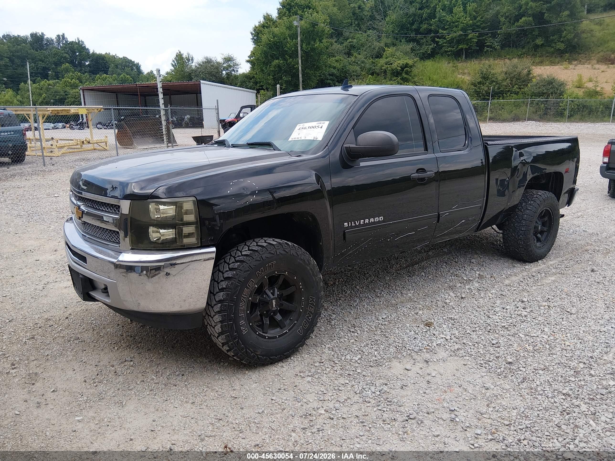 2013 Chevrolet Silverado 1500 Ls Black vin: 1GCRKREA2DZ200712