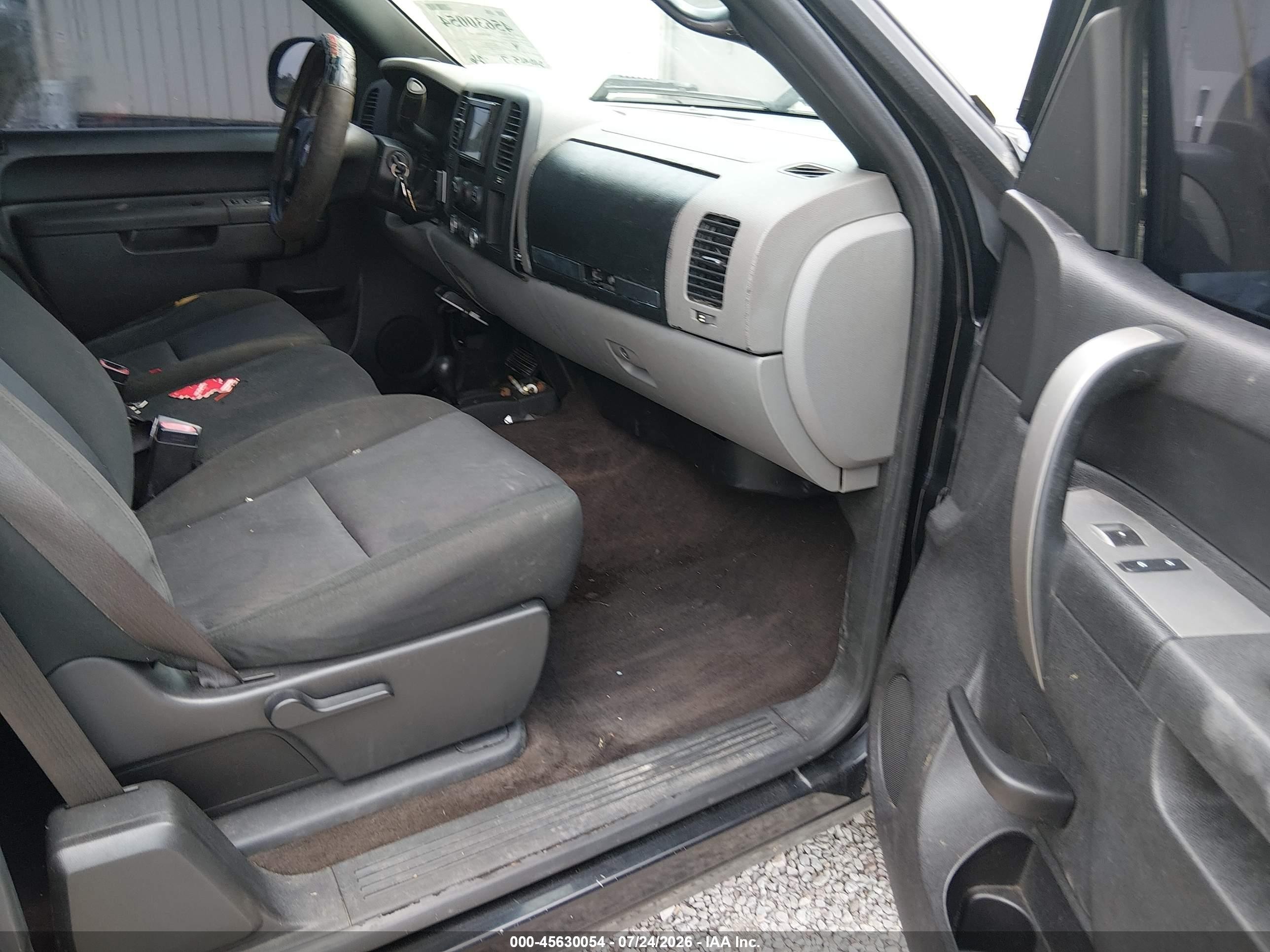 2013 Chevrolet Silverado 1500 Ls Black vin: 1GCRKREA2DZ200712