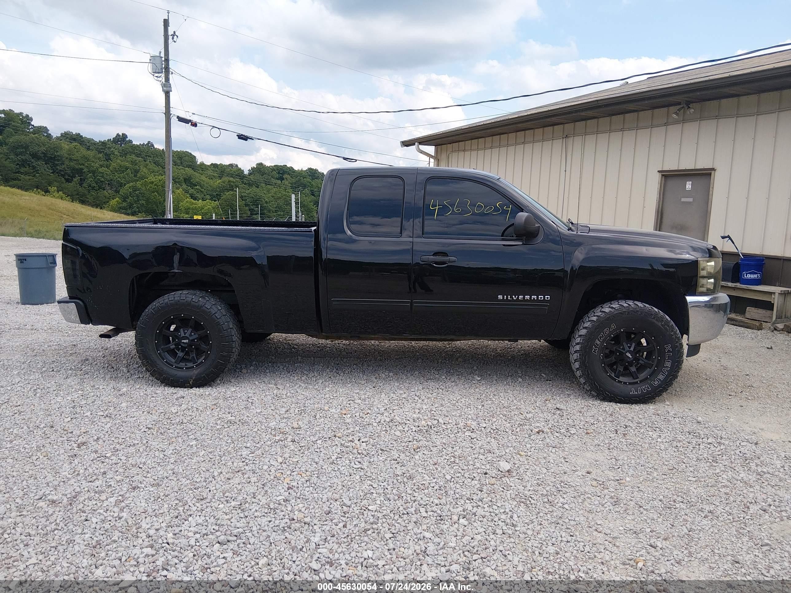 2013 Chevrolet Silverado 1500 Ls Black vin: 1GCRKREA2DZ200712