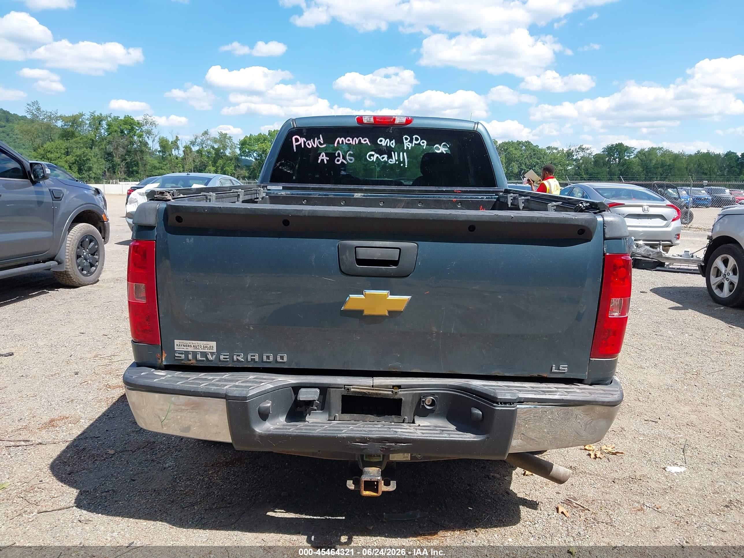 2013 Chevrolet Silverado 1500 Ls Blue vin: 1GCRKREA8DZ235481