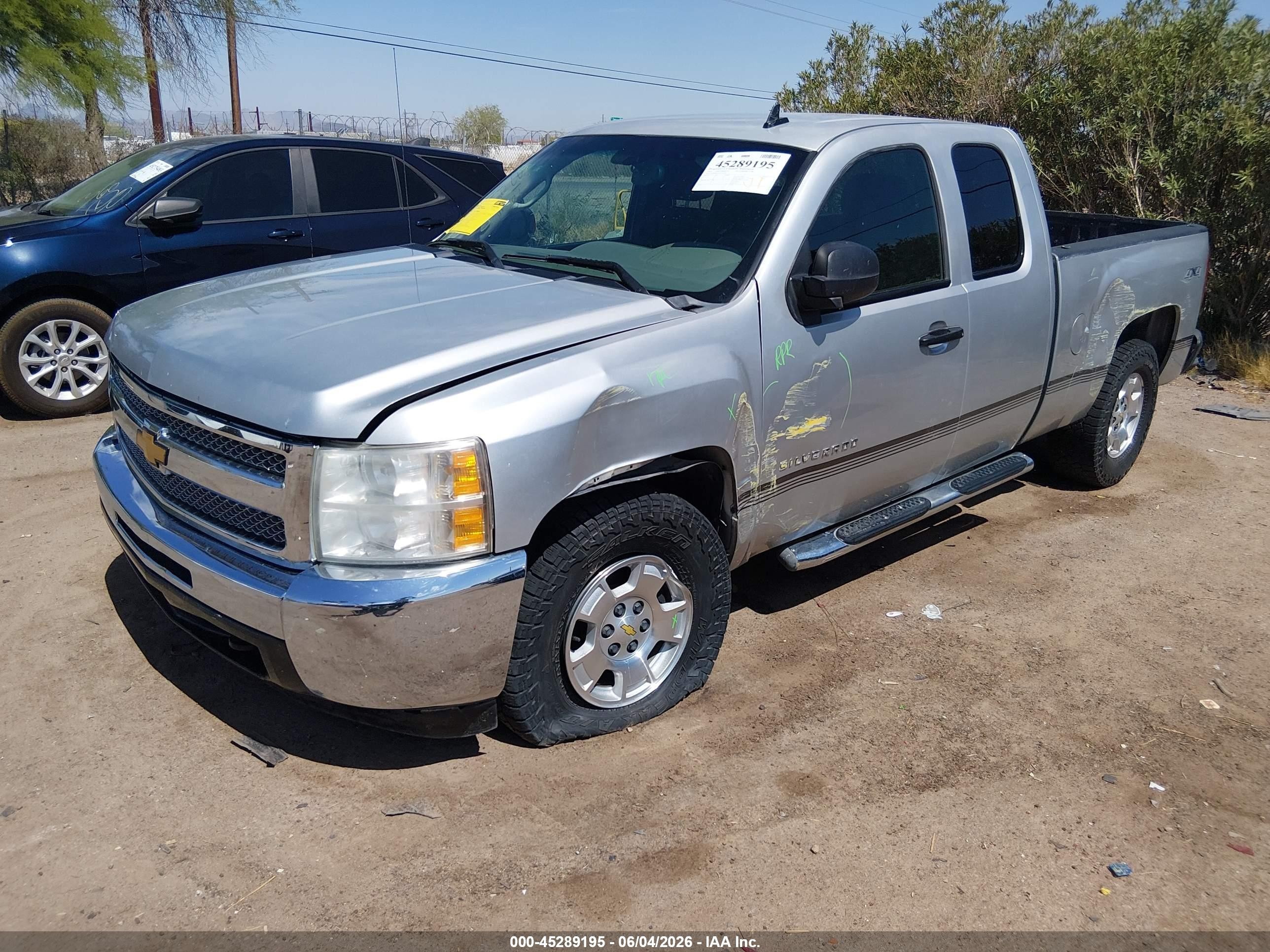 2012 Chevrolet Silverado 1500 Ls Silver vin: 1GCRKREA9CZ123044