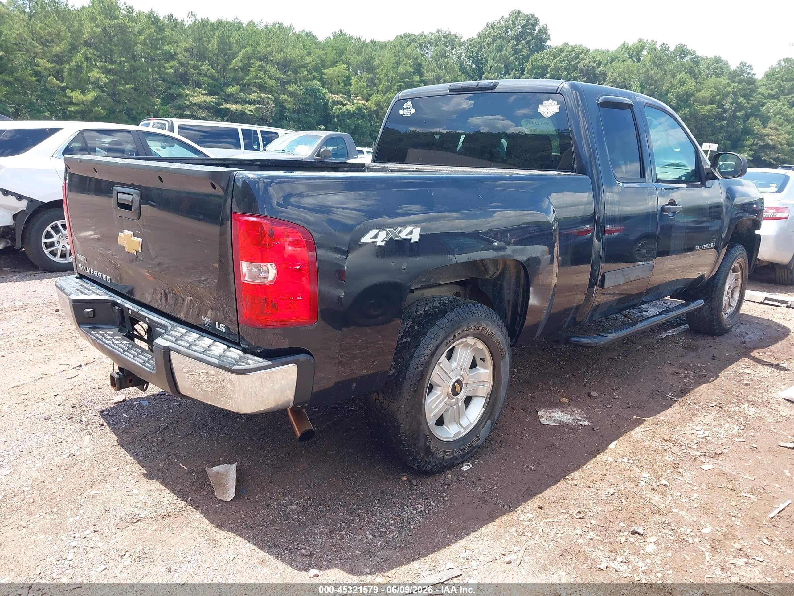 2012 Chevrolet Silverado 1500 Ls Black vin: 1GCRKREAXCZ261434