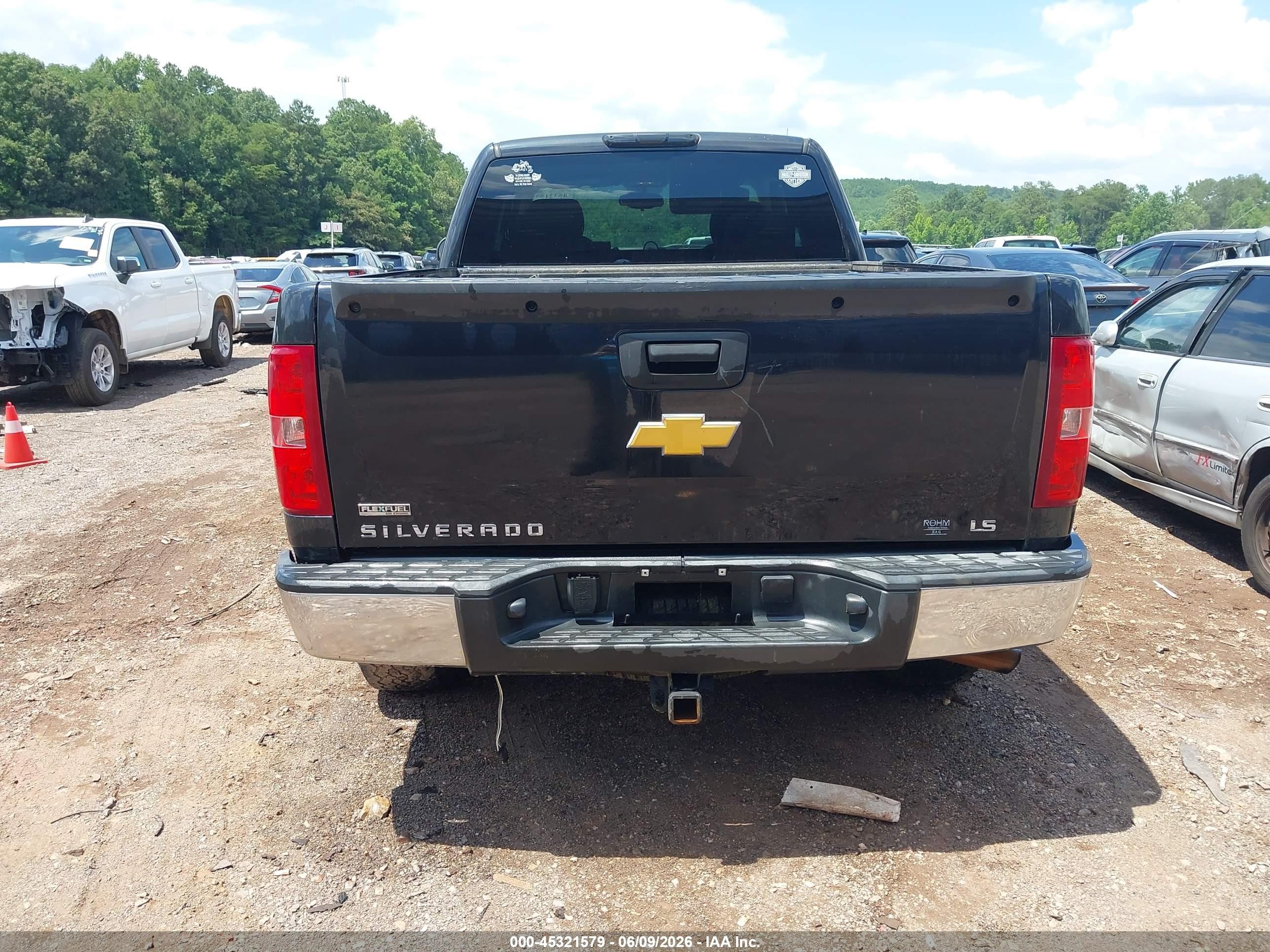 2012 Chevrolet Silverado 1500 Ls Black vin: 1GCRKREAXCZ261434
