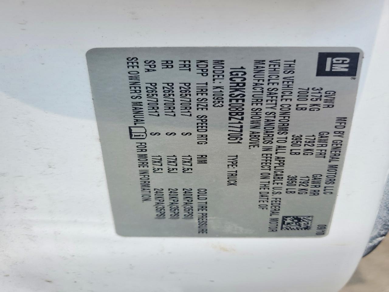 2011 Chevrolet Silverado K1500 Lt White vin: 1GCRKSE08BZ177061