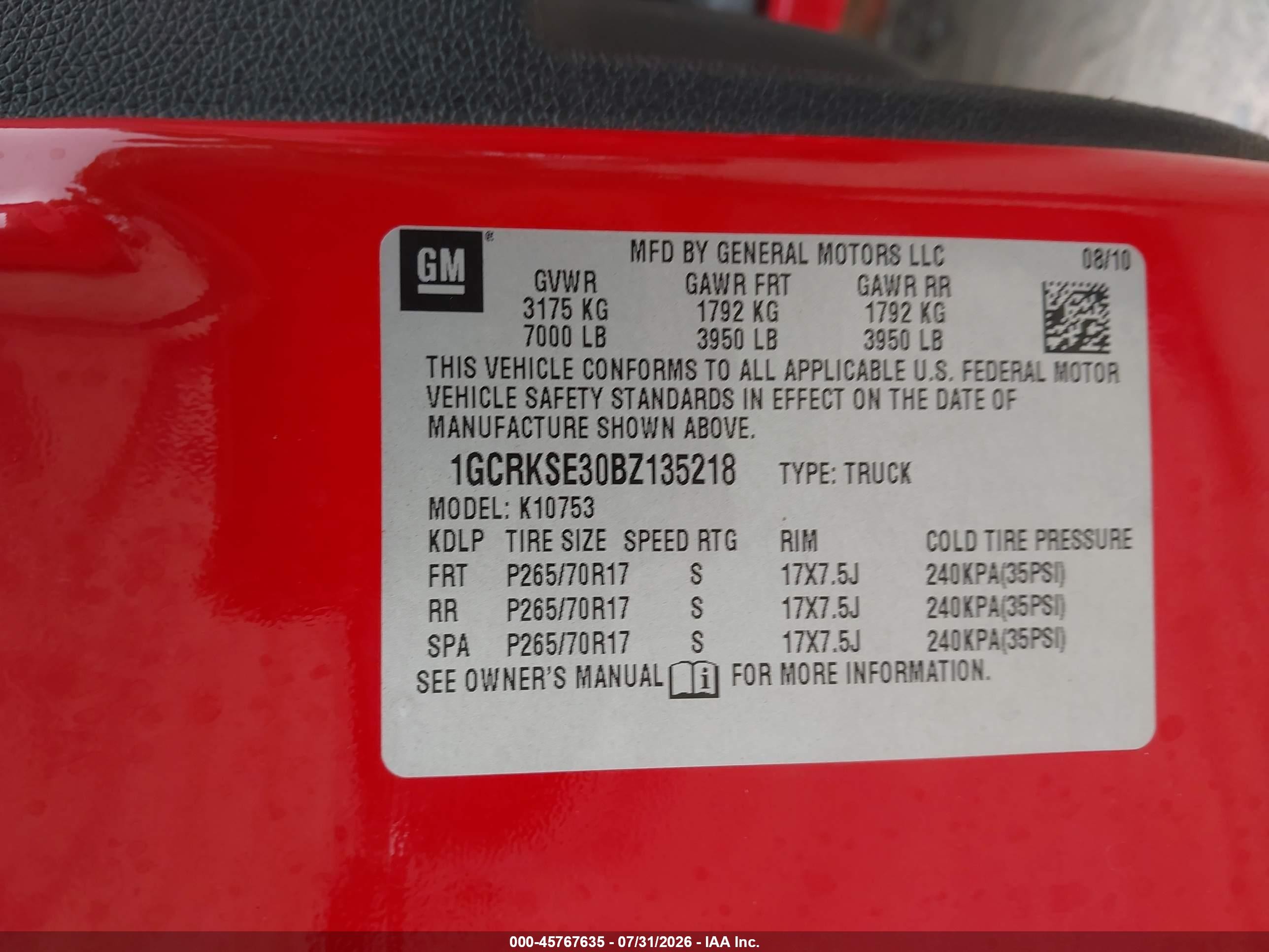 2011 Chevrolet Silverado 1500 Lt Красный vin: 1GCRKSE30BZ135218