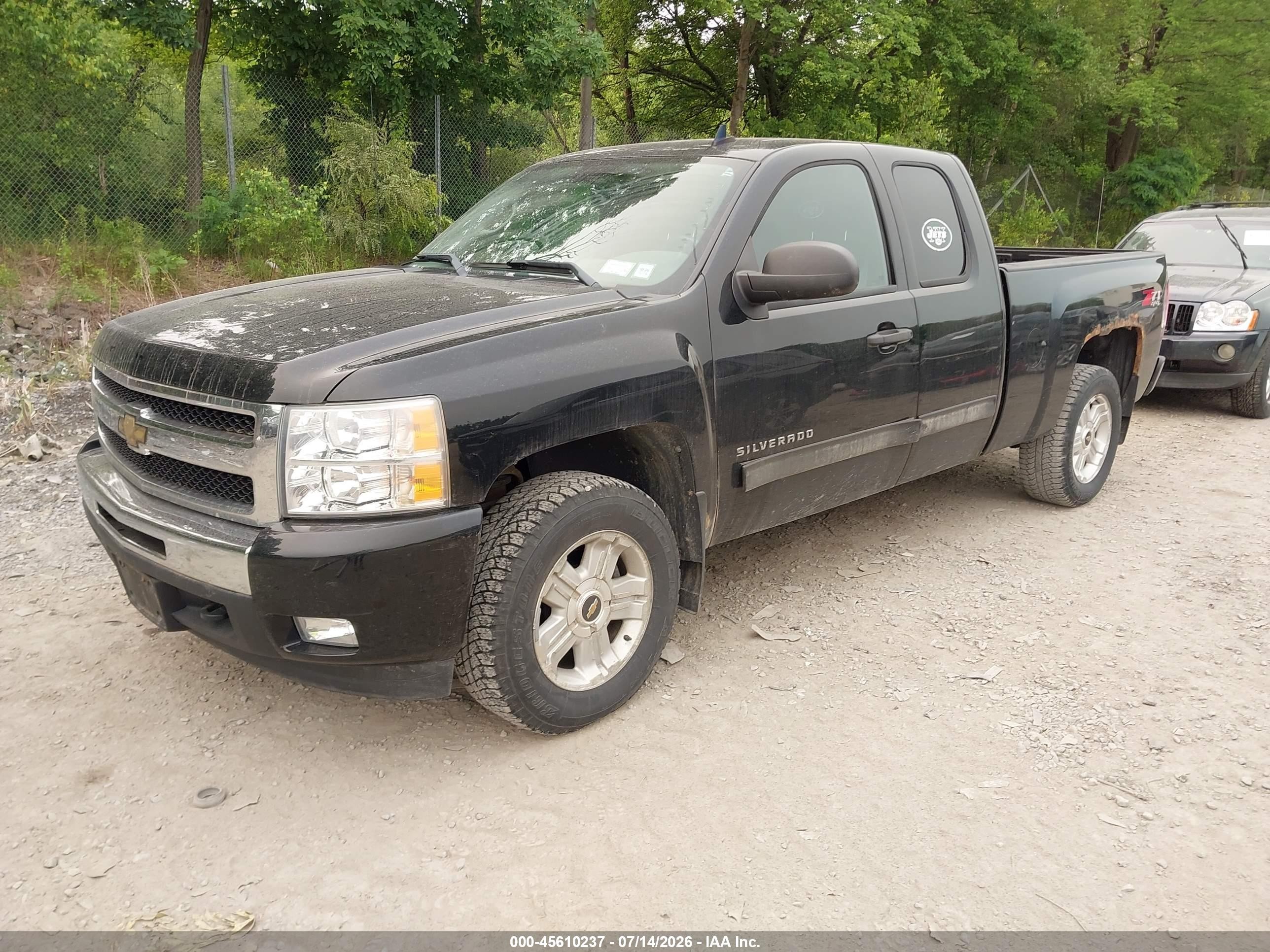 2011 Chevrolet Silverado K1500 Lt Black vin: 1GCRKSE31BZ300421