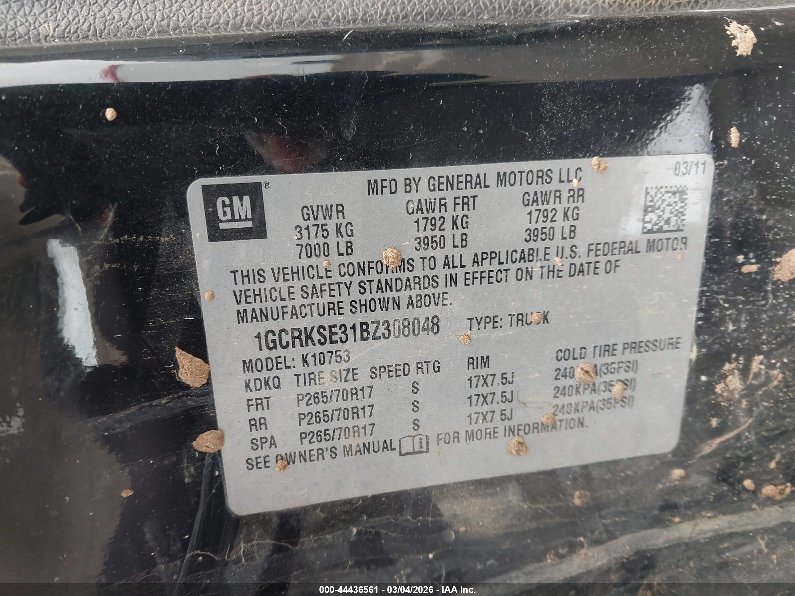 2011 Chevrolet Silverado 1500 Lt Черный vin: 1GCRKSE31BZ308048